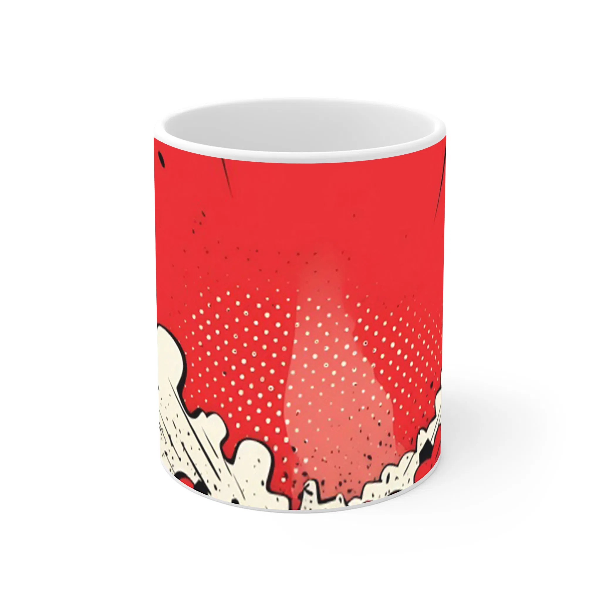 ماگ لیمینات طرح Red comics book style halftone کد NM15716 — تصویر 2