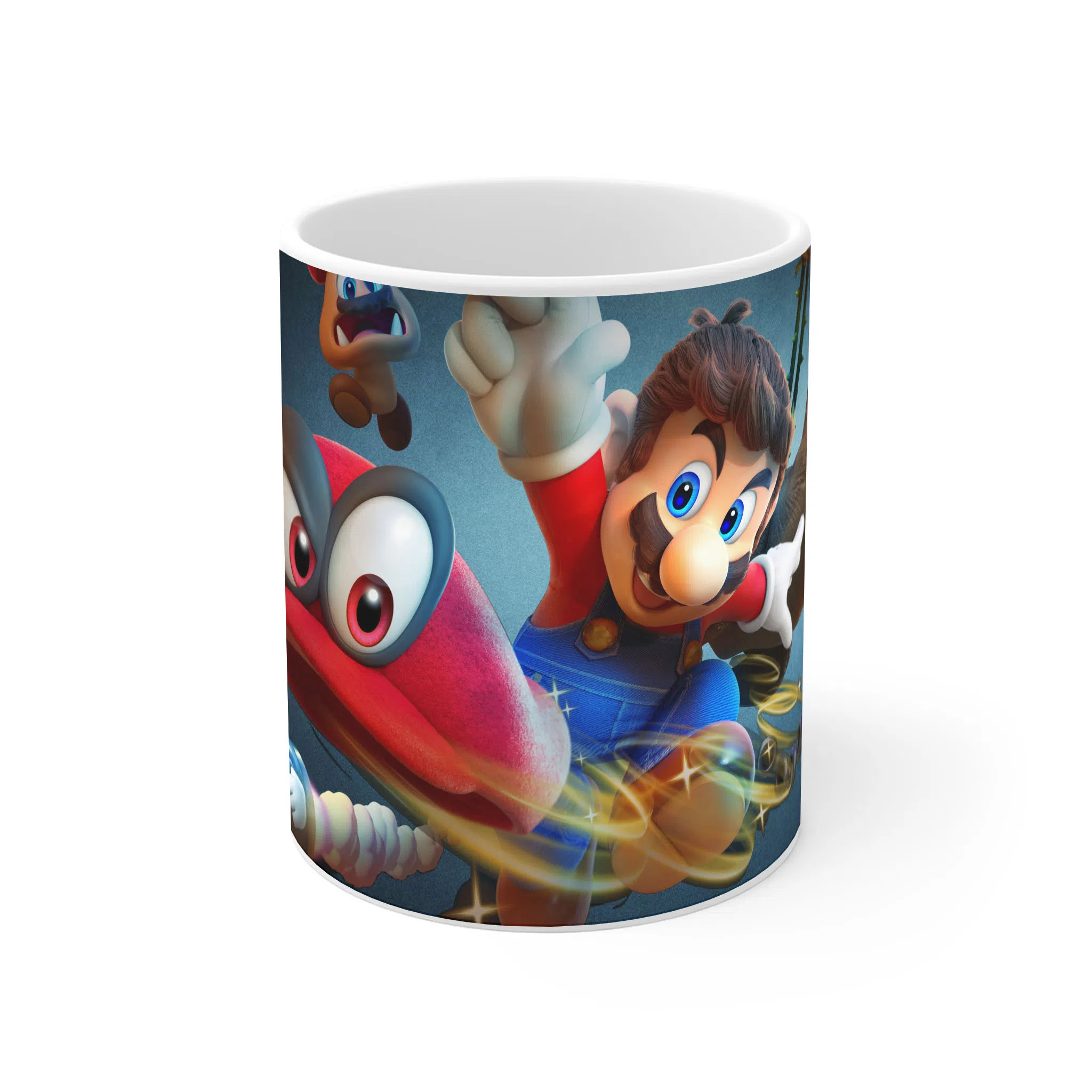 ماگ لیمینات طرح بازی سوپر ماریو قارچ خور Super Mario Game کد NM9925