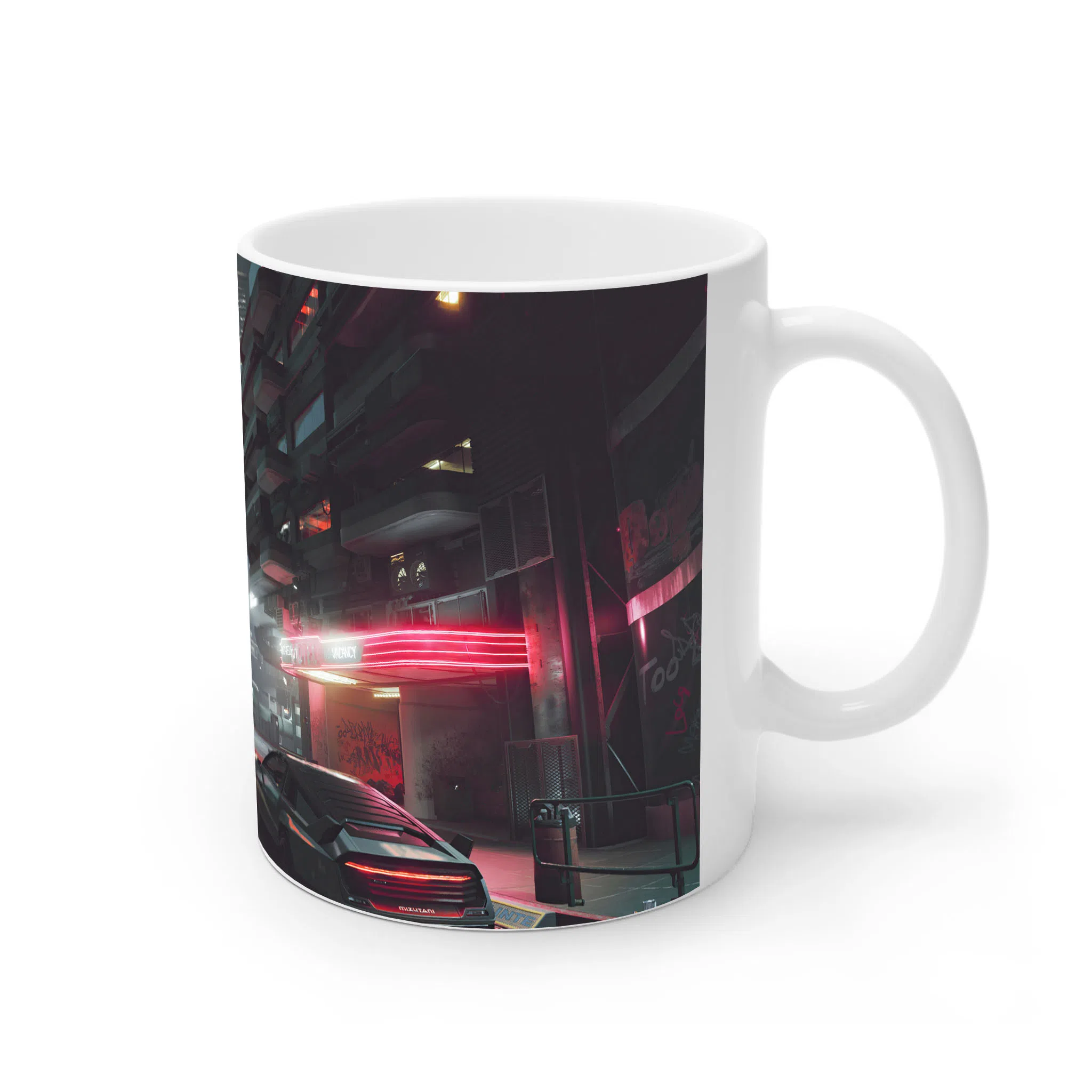 ماگ لیمینات طرح بازی سایبرپانک Cyberpunk 2077 Game کد NM6574 — تصویر 4
