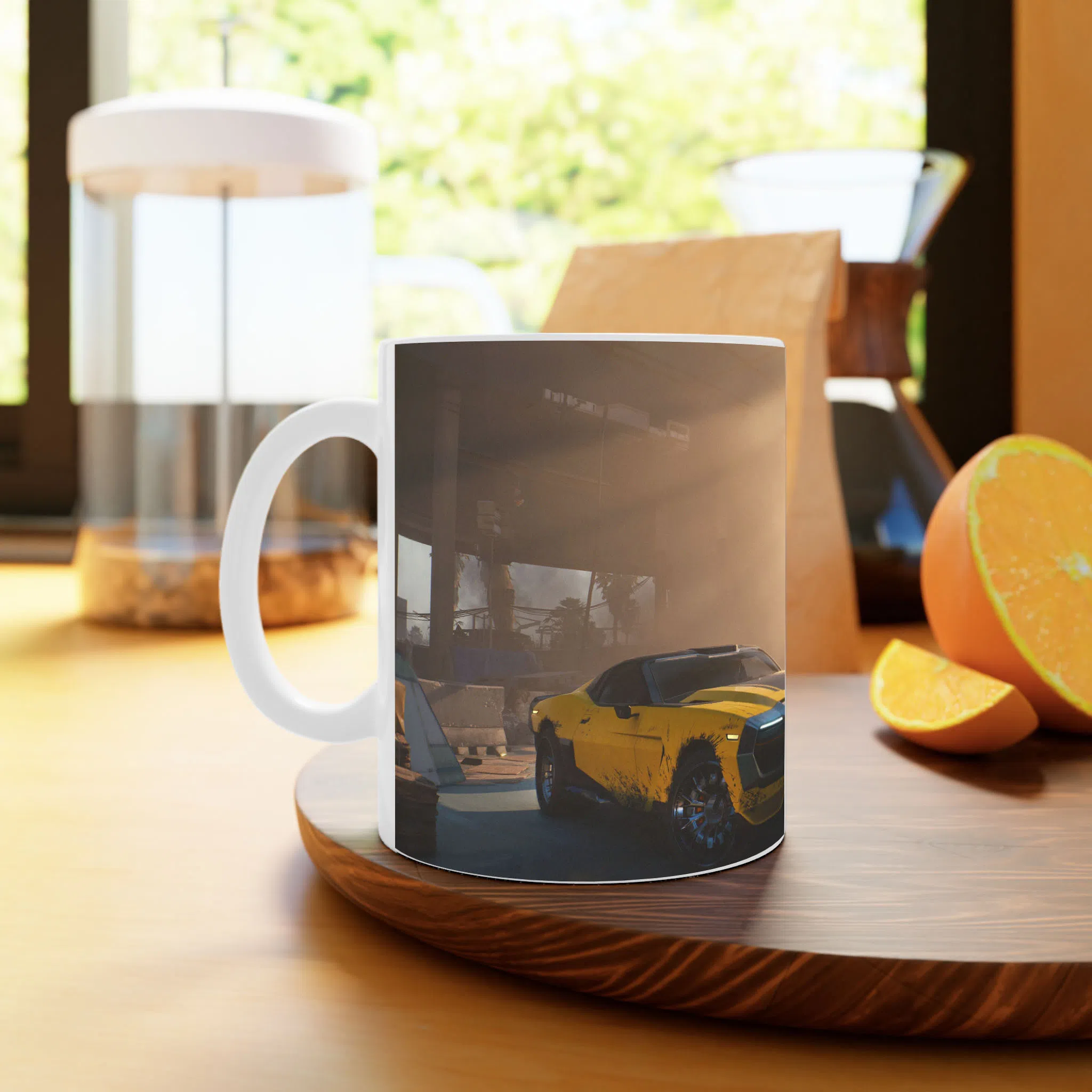 ماگ لیمینات طرح بازی سایبرپانک Cyberpunk 2077 Game کد NM6755 — تصویر 2