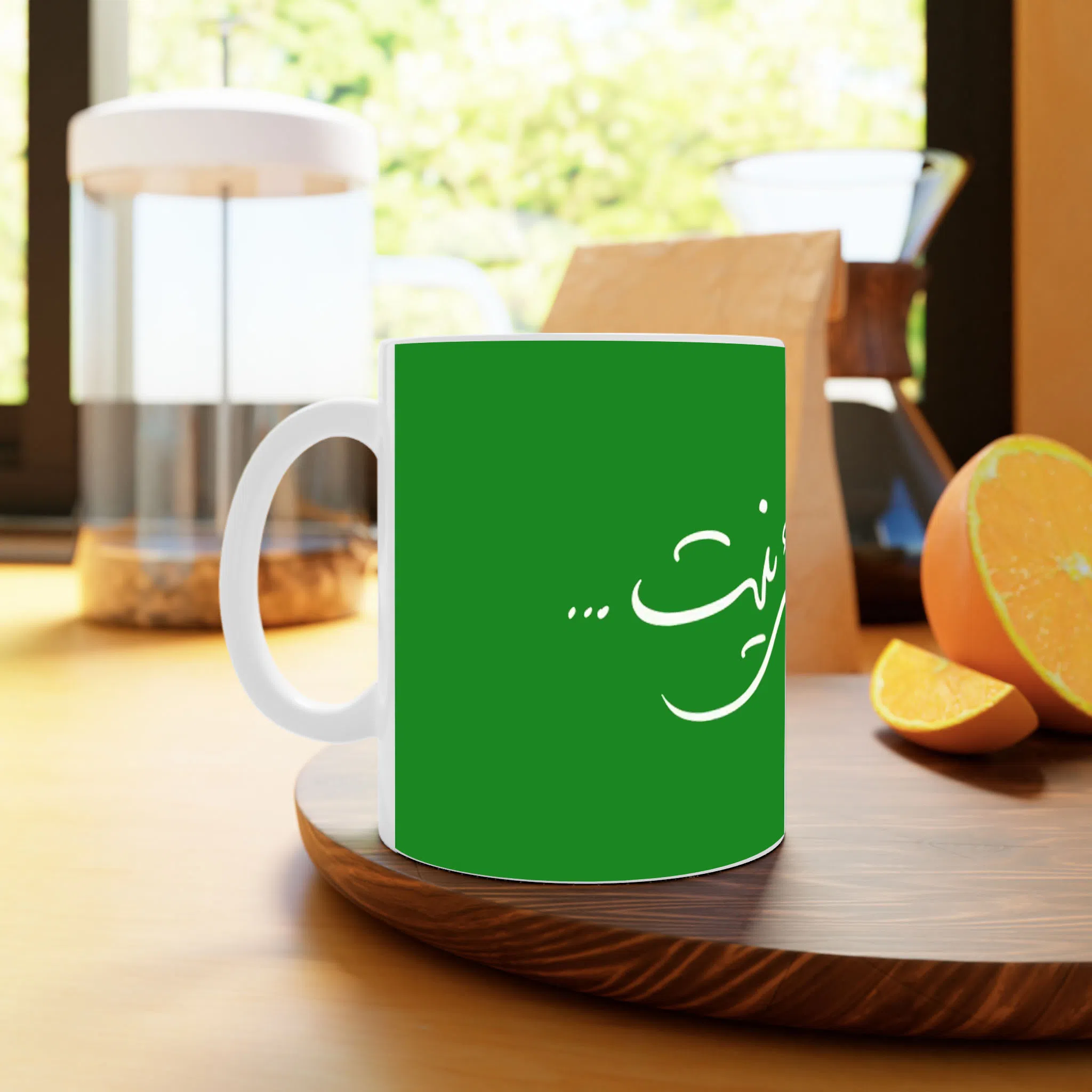 ماگ لیمینات طرح نوشته هیچ حالی دائمی نیست کد NM13566 — تصویر 3