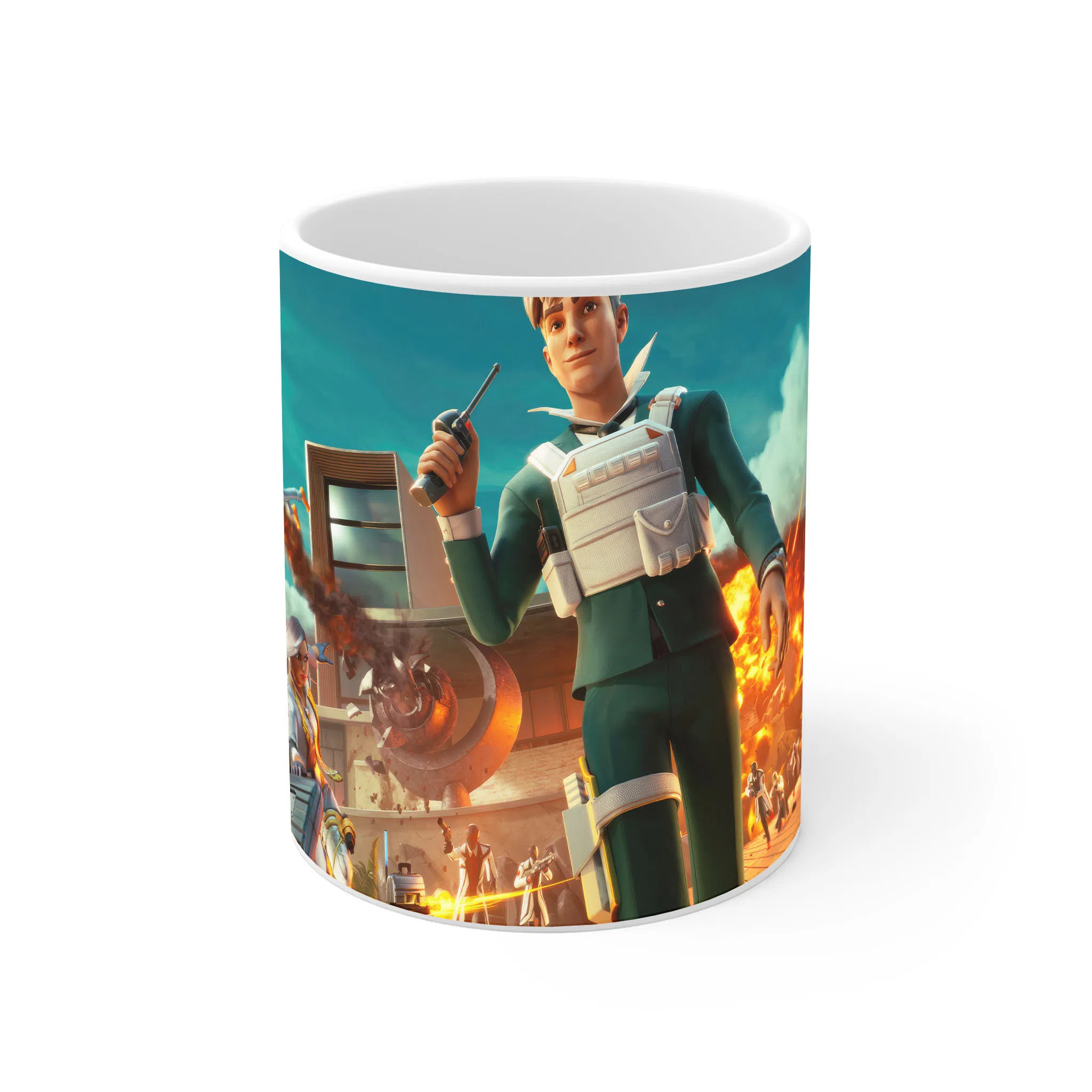 ماگ لیمینات طرح بازی فورتنایت Fortnite Game کد NM7356 — تصویر 3