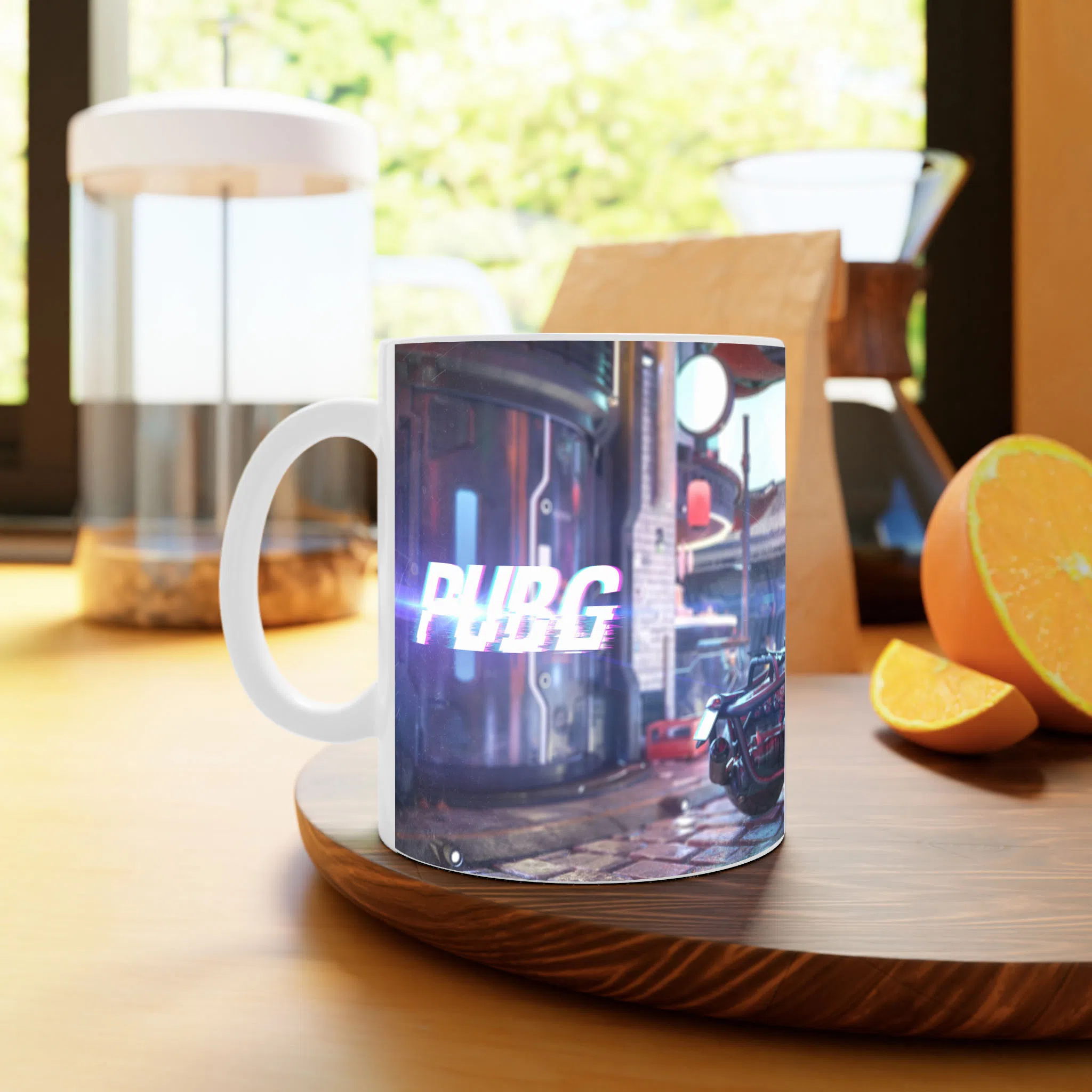 ماگ لیمینات طرح بازی سایبرپانک Cyberpunk 2077 Game کد NM6699 — تصویر 4