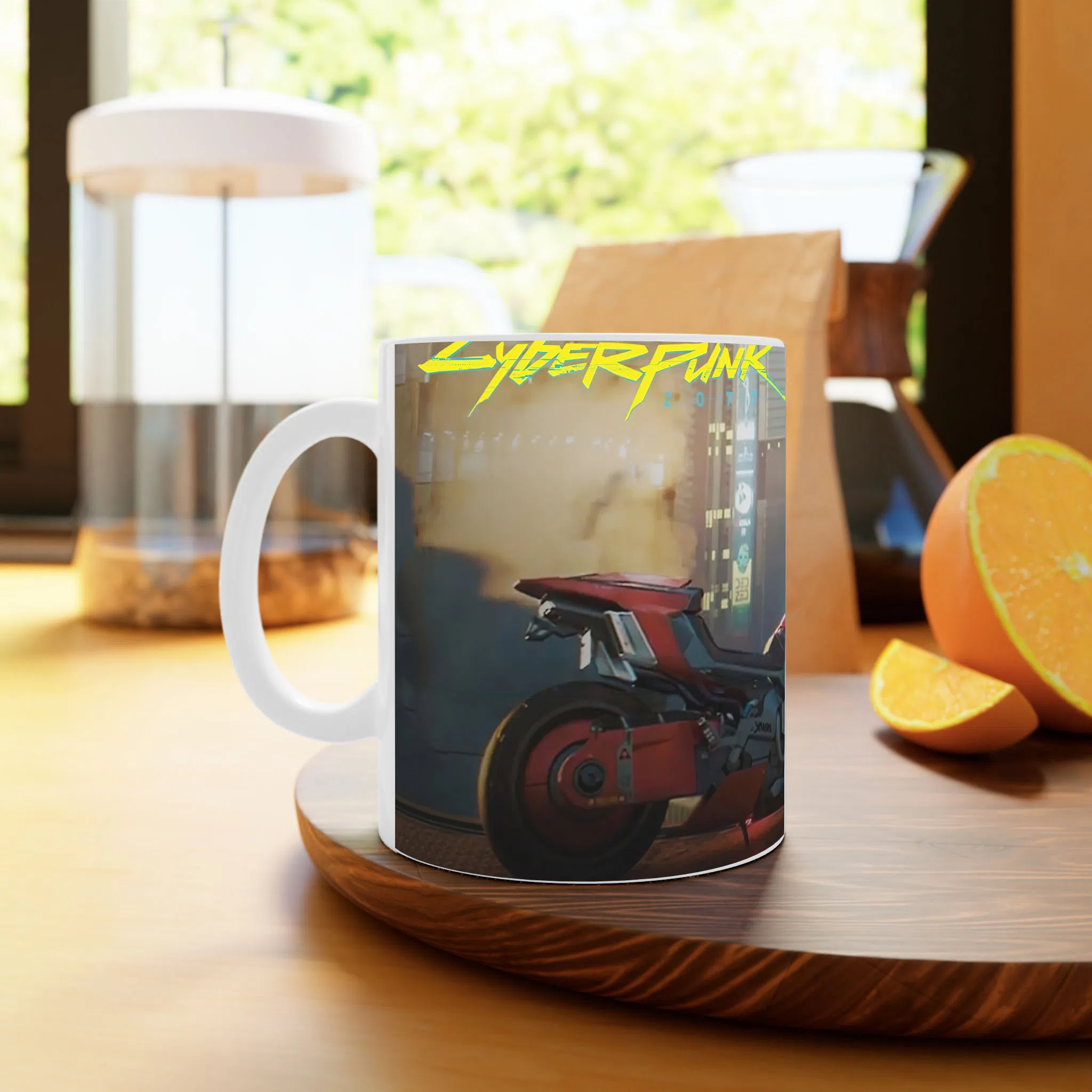 ماگ لیمینات طرح بازی سایبرپانک Cyberpunk 2077 Game کد NM6557 — تصویر 3