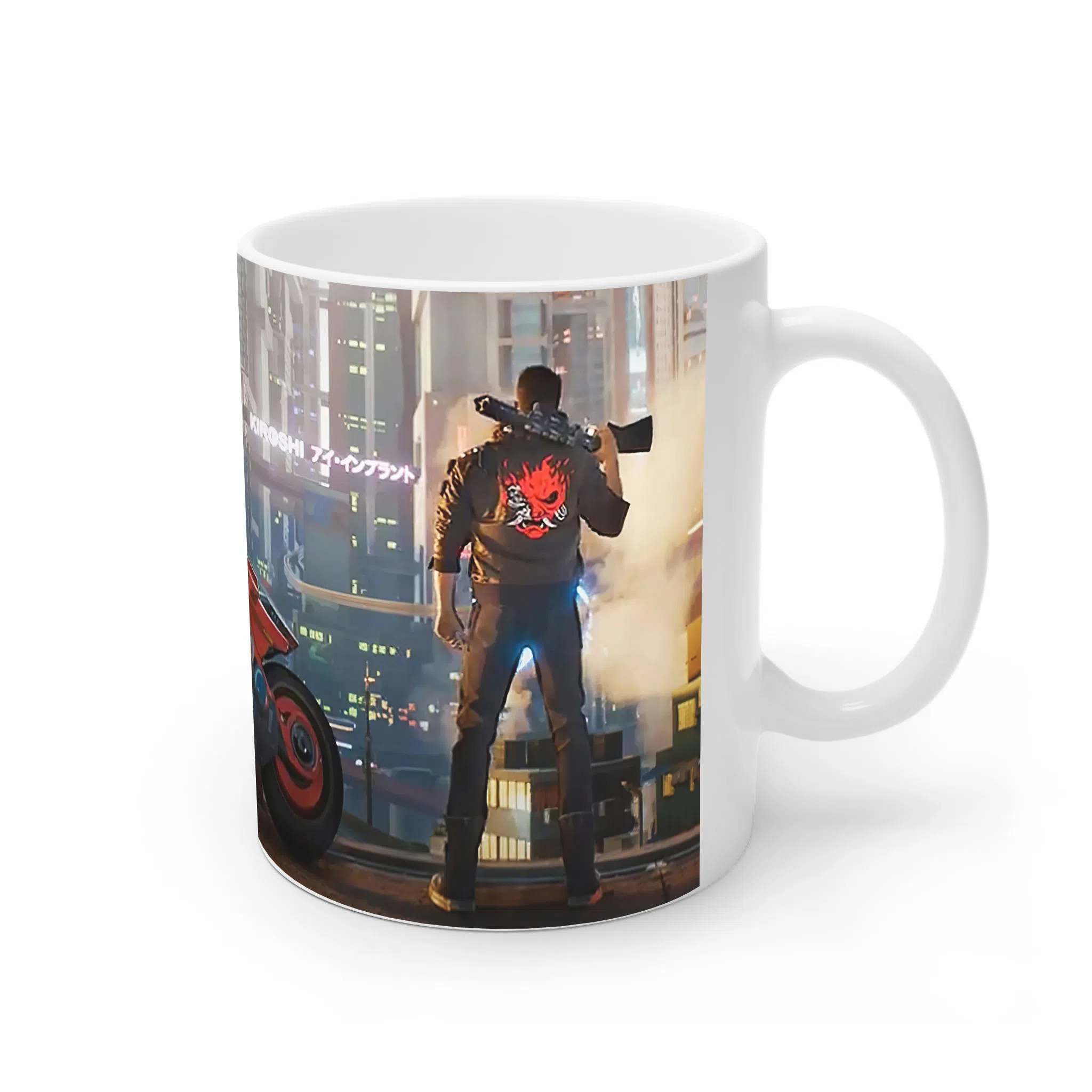 ماگ لیمینات طرح بازی سایبرپانک Cyberpunk 2077 Game کد NM6557 — تصویر 4
