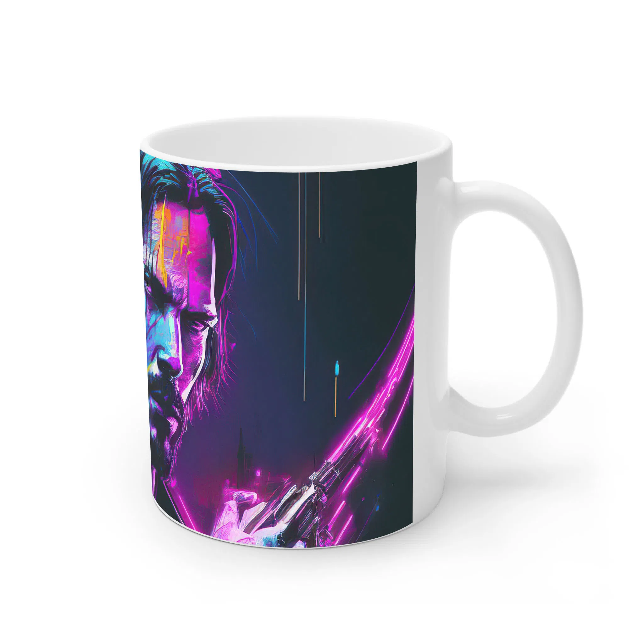 ماگ لیمینات طرح بازی سایبرپانک Cyberpunk 2077 Game کد NM6634 — تصویر 4