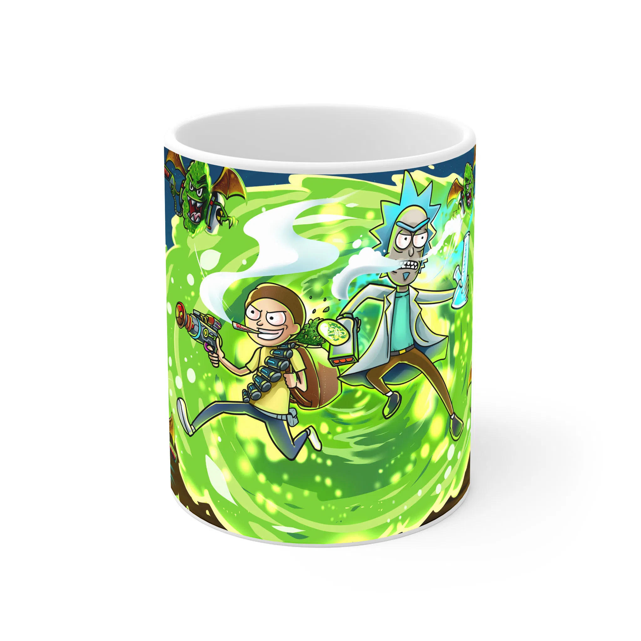 ماگ لیمینات طرح سریال ریک و مورتی Rick and Morty کد NM4907