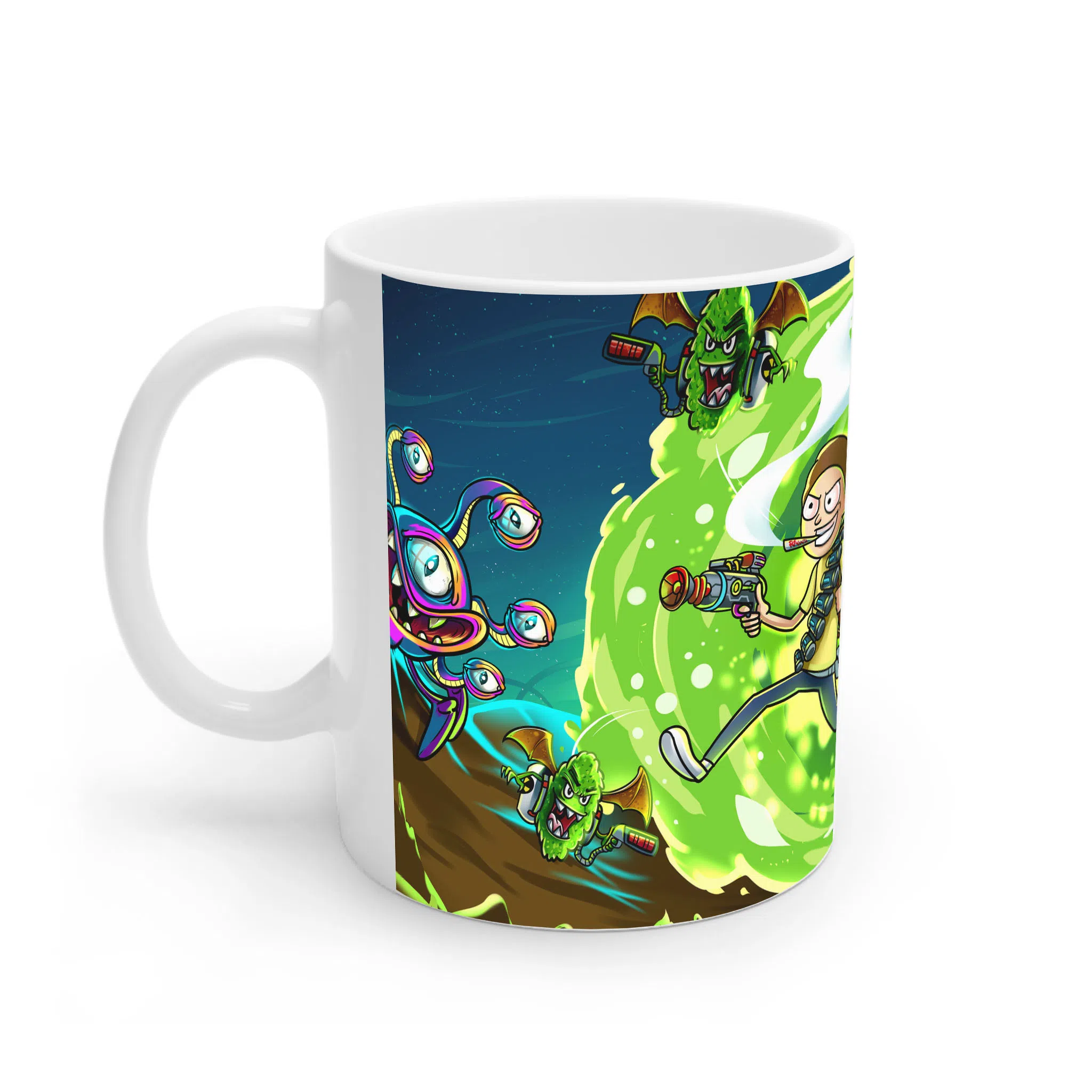 ماگ لیمینات طرح سریال ریک و مورتی Rick and Morty کد NM4907 — تصویر 2