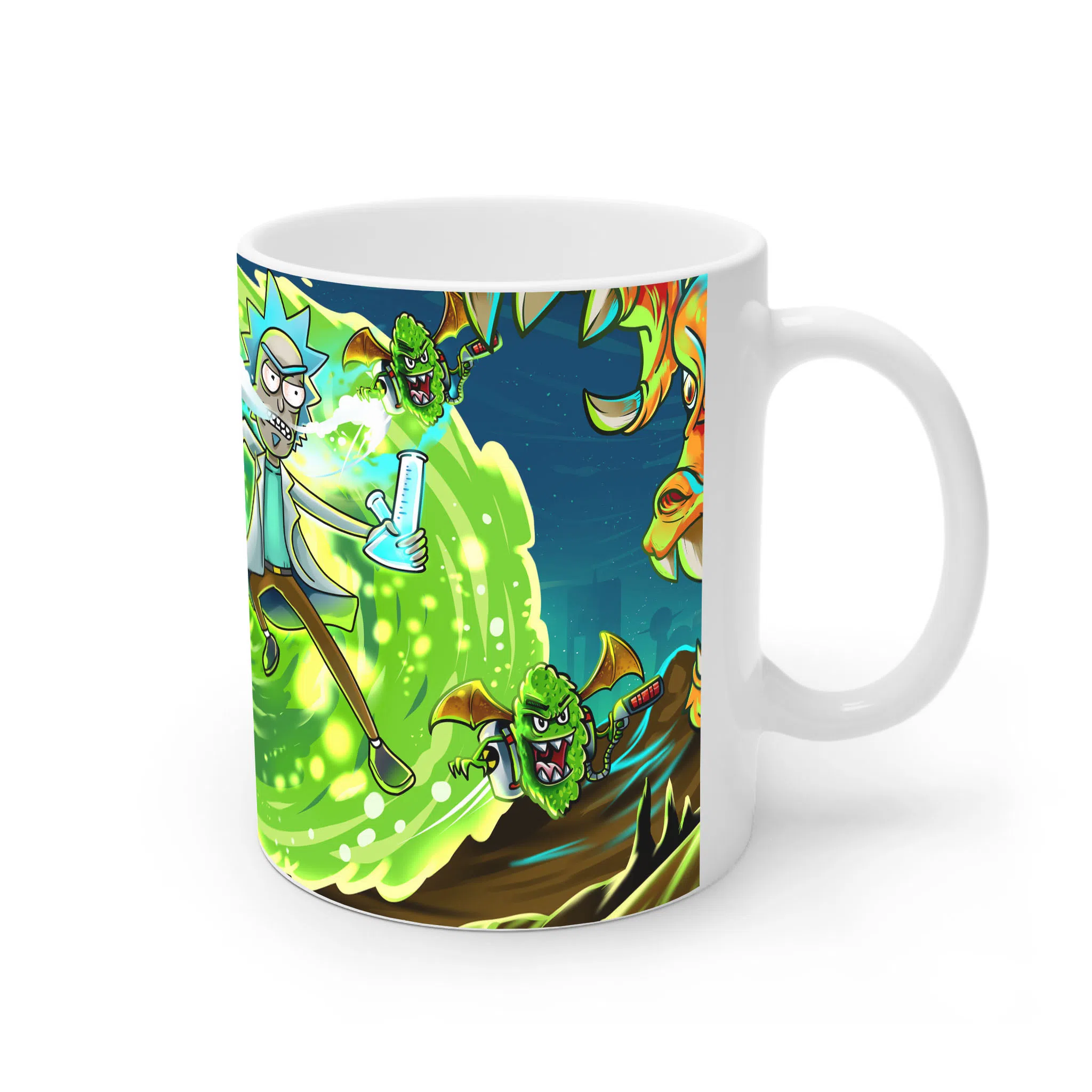 ماگ لیمینات طرح سریال ریک و مورتی Rick and Morty کد NM4907 — تصویر 3
