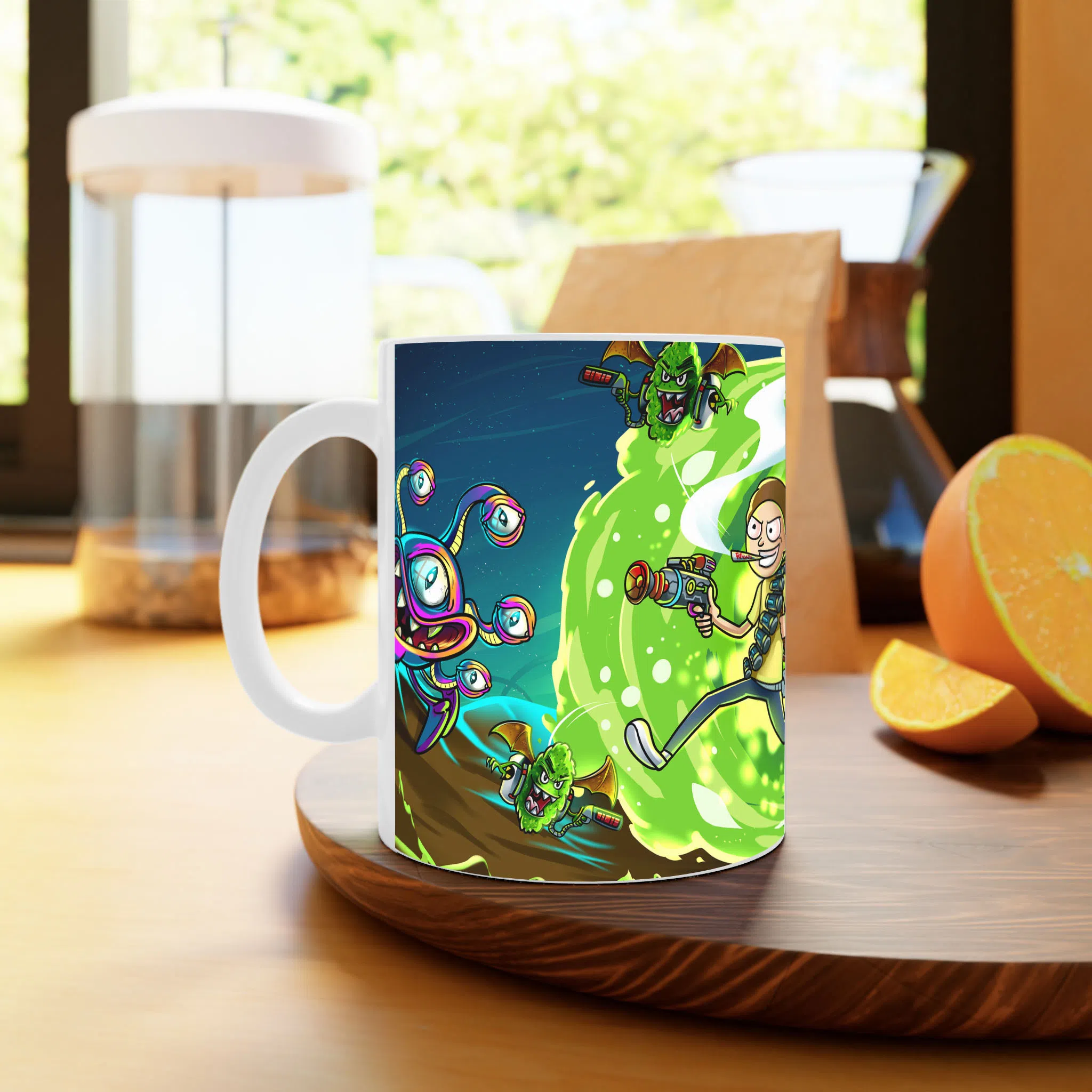ماگ لیمینات طرح سریال ریک و مورتی Rick and Morty کد NM4907 — تصویر 4