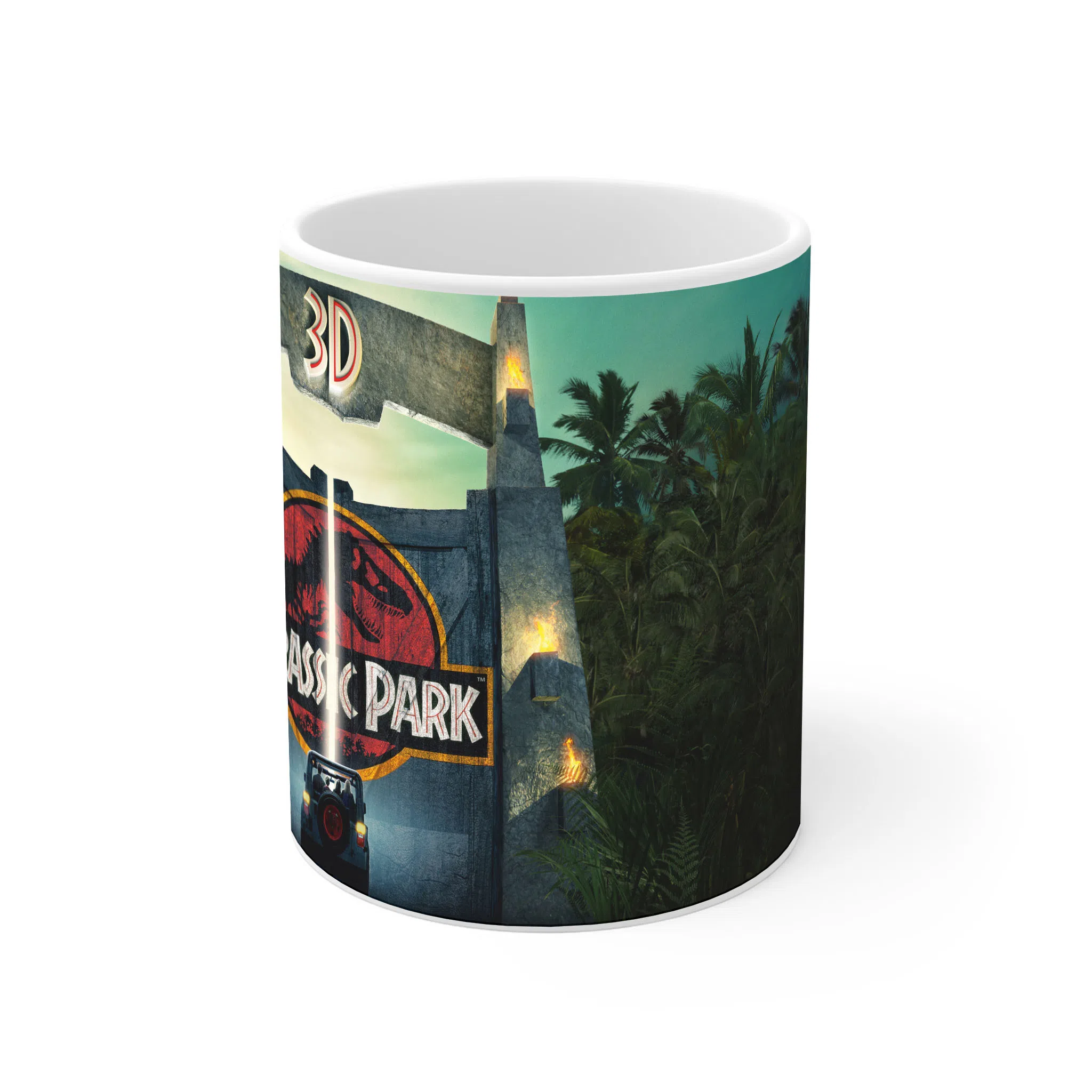 ماگ لیمینات طرح فیلم پارک ژوراسیک Jurassic Park کد NM11812 — تصویر 2