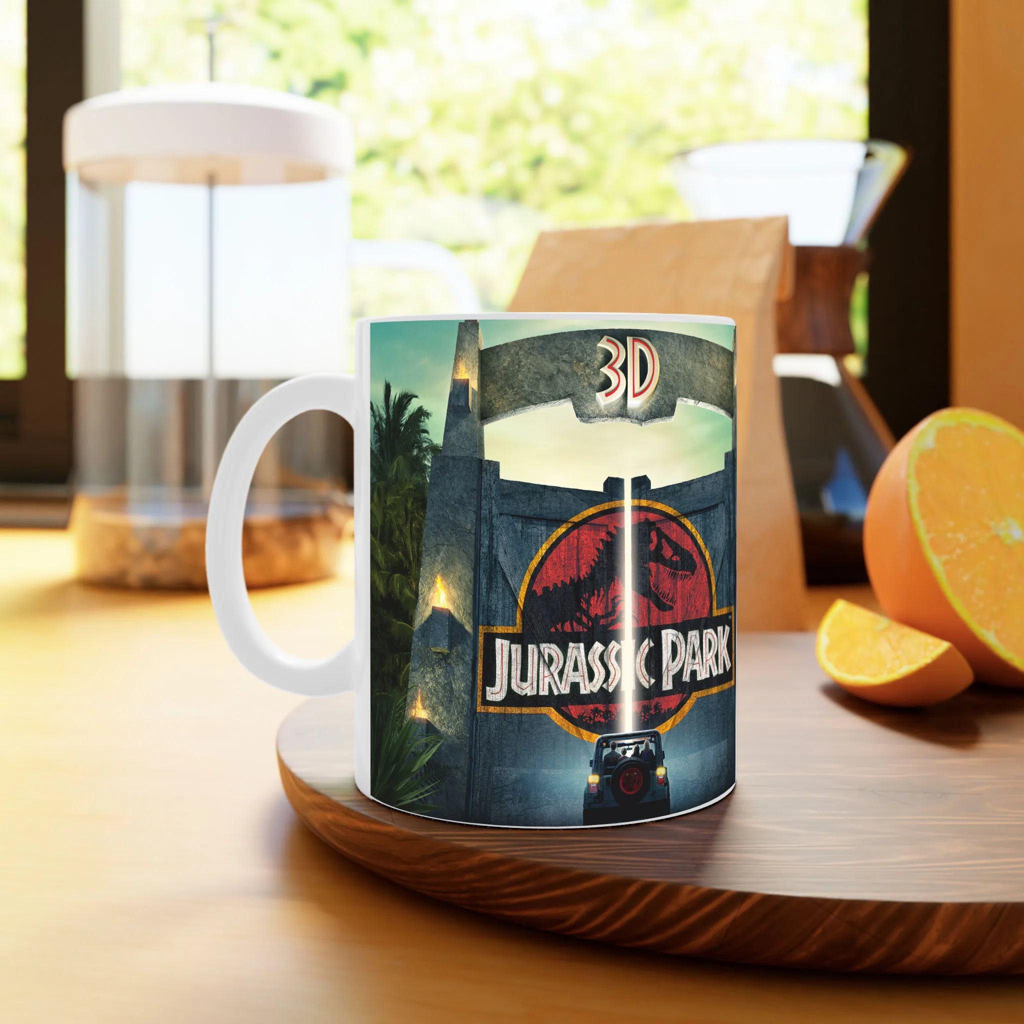 ماگ لیمینات طرح فیلم پارک ژوراسیک Jurassic Park کد NM11812 — تصویر 3