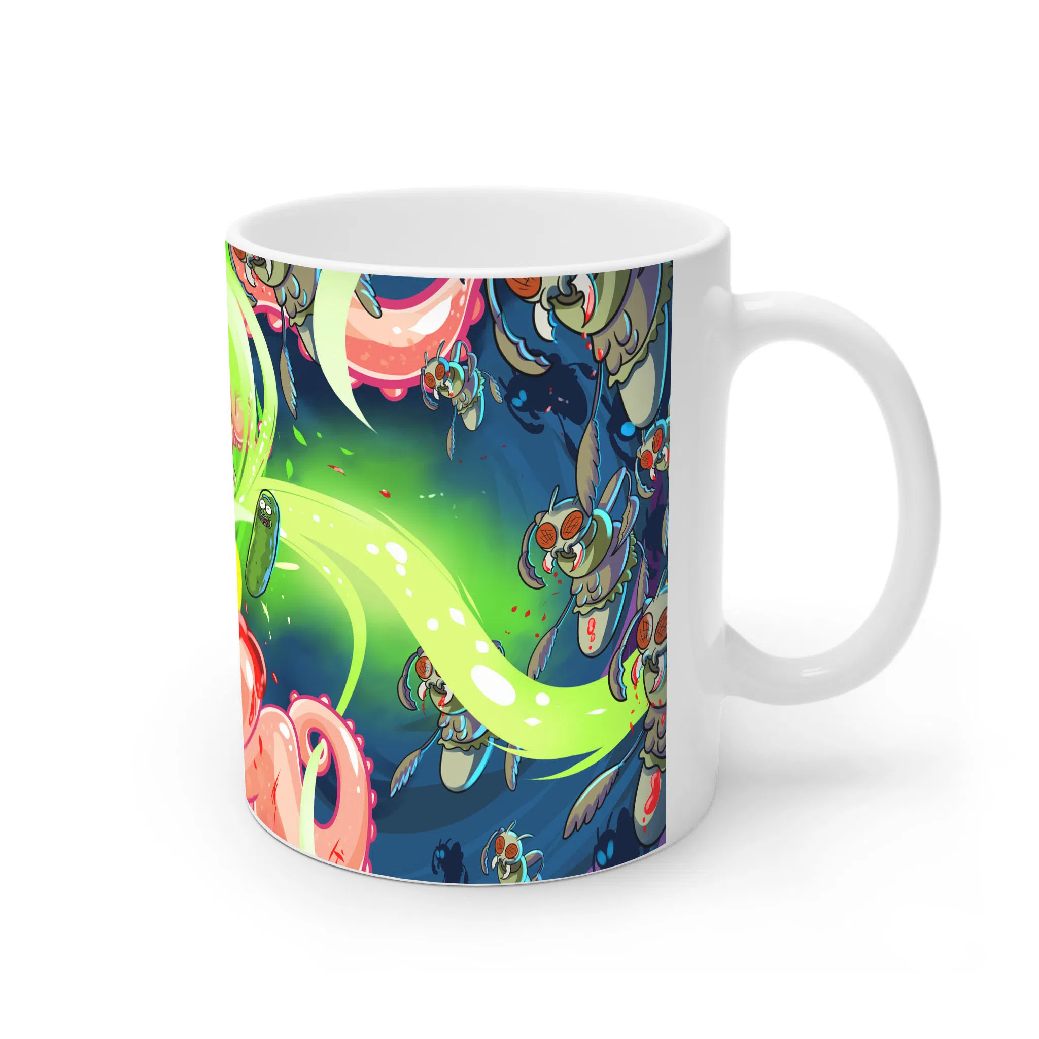 ماگ لیمینات طرح سریال ریک و مورتی Rick and Morty کد NM4897 — تصویر 3