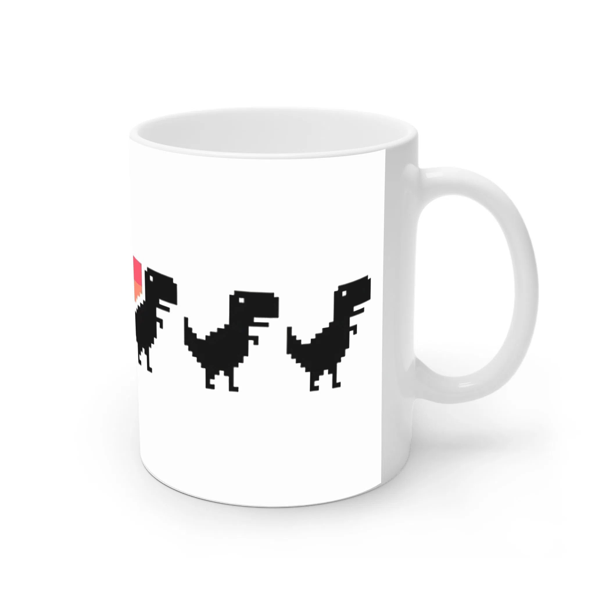 ماگ لیمینات طرح بازی دایناسور کد NM13746 — تصویر 2