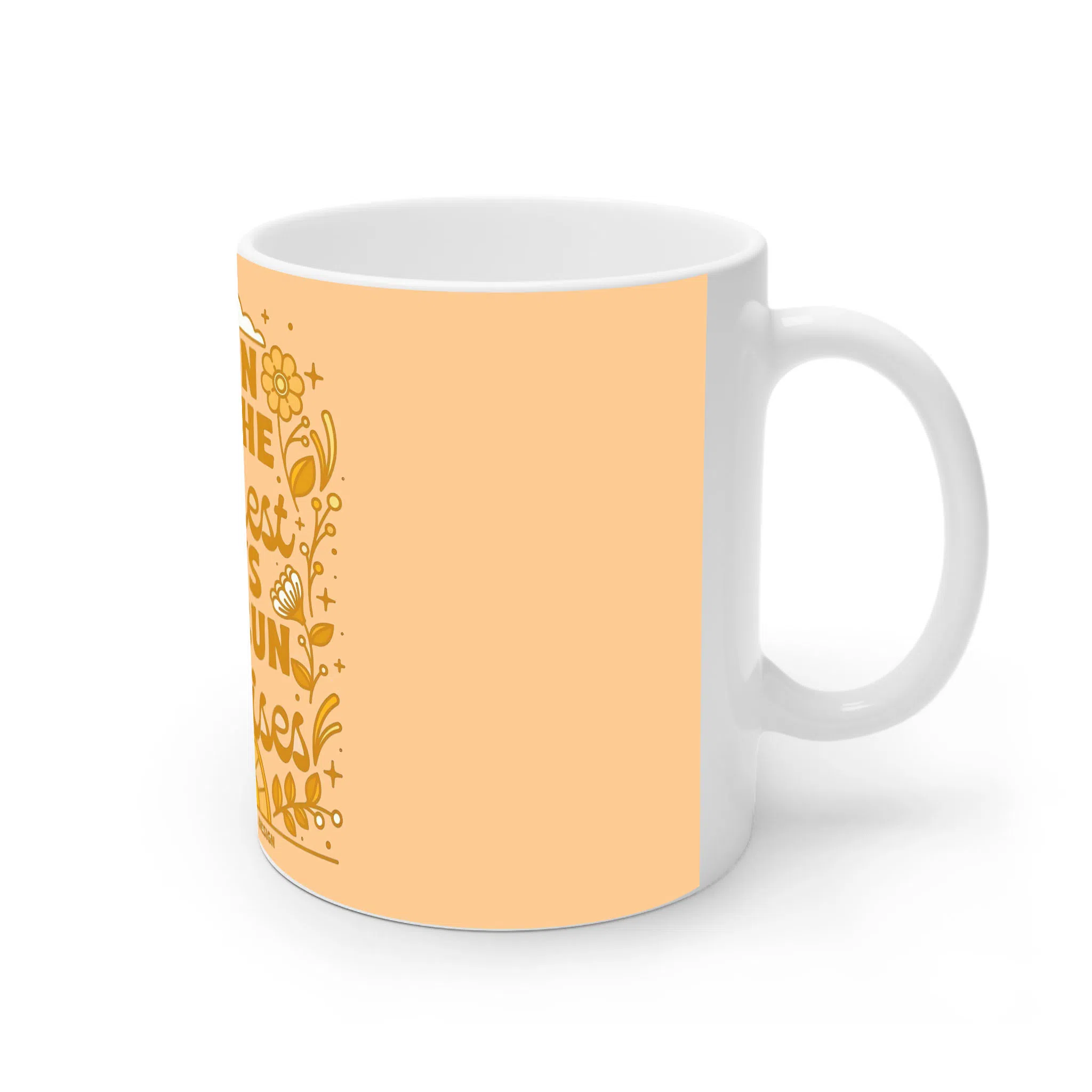 ماگ لیمینات طرح پایان شب سیه سپید است کد NM14821 — تصویر 2