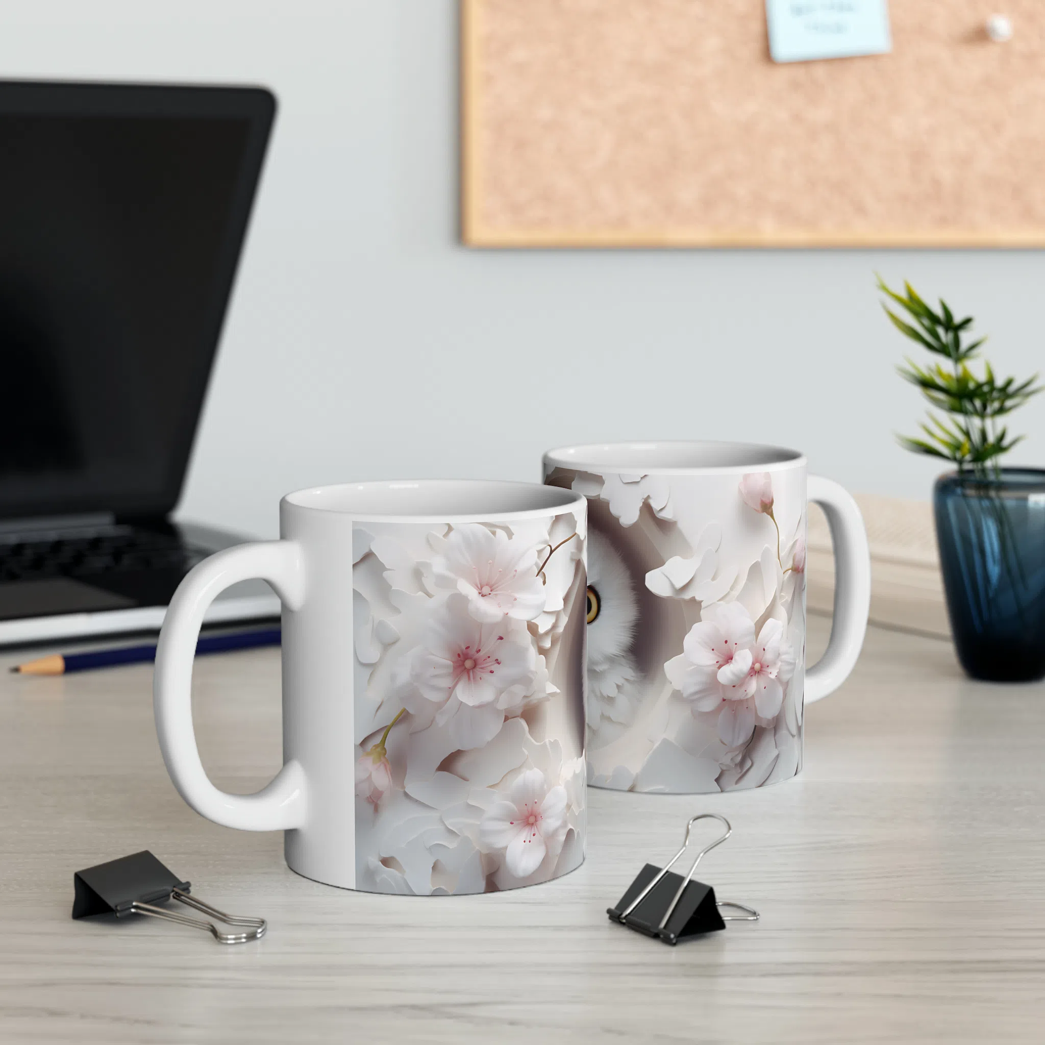 ماگ طرح سه بعدی حیوانات جغد owl مدل NM3186 — تصویر 3