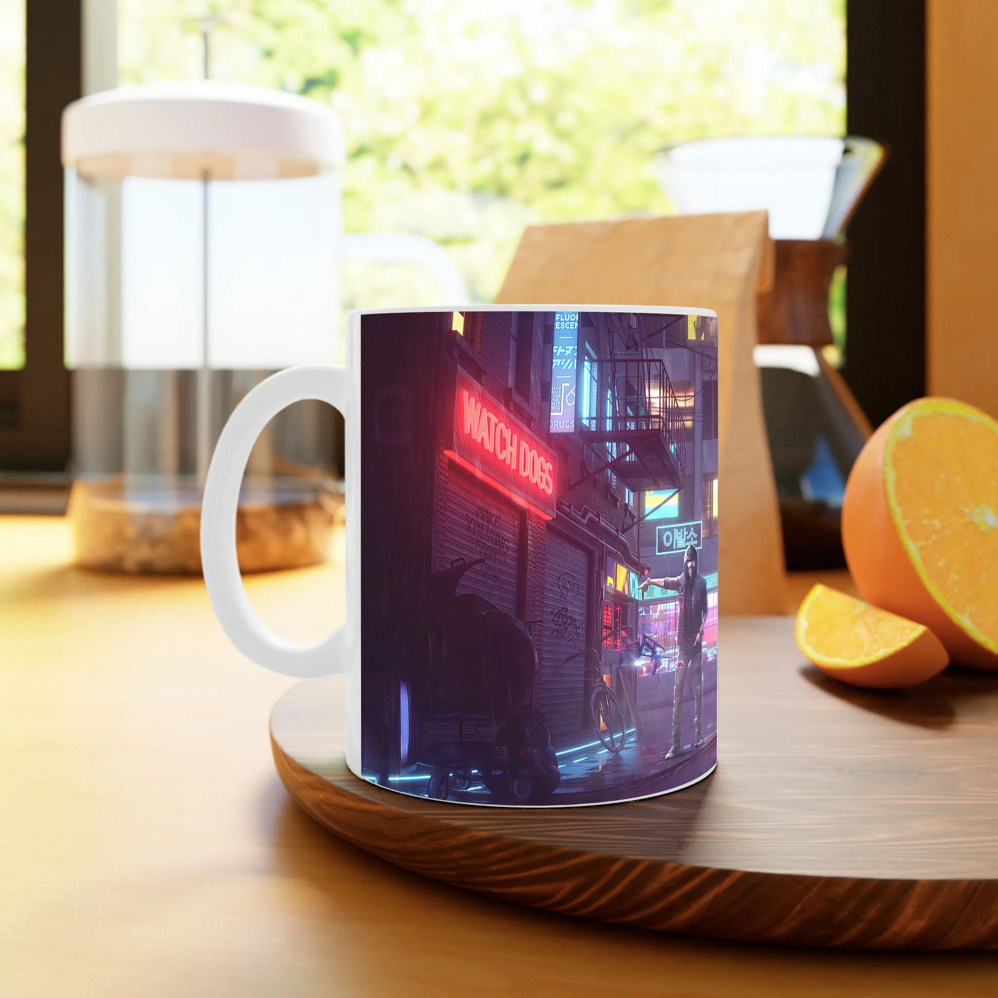 ماگ لیمینات طرح بازی سایبرپانک Cyberpunk 2077 Game کد NM6549 — تصویر 2
