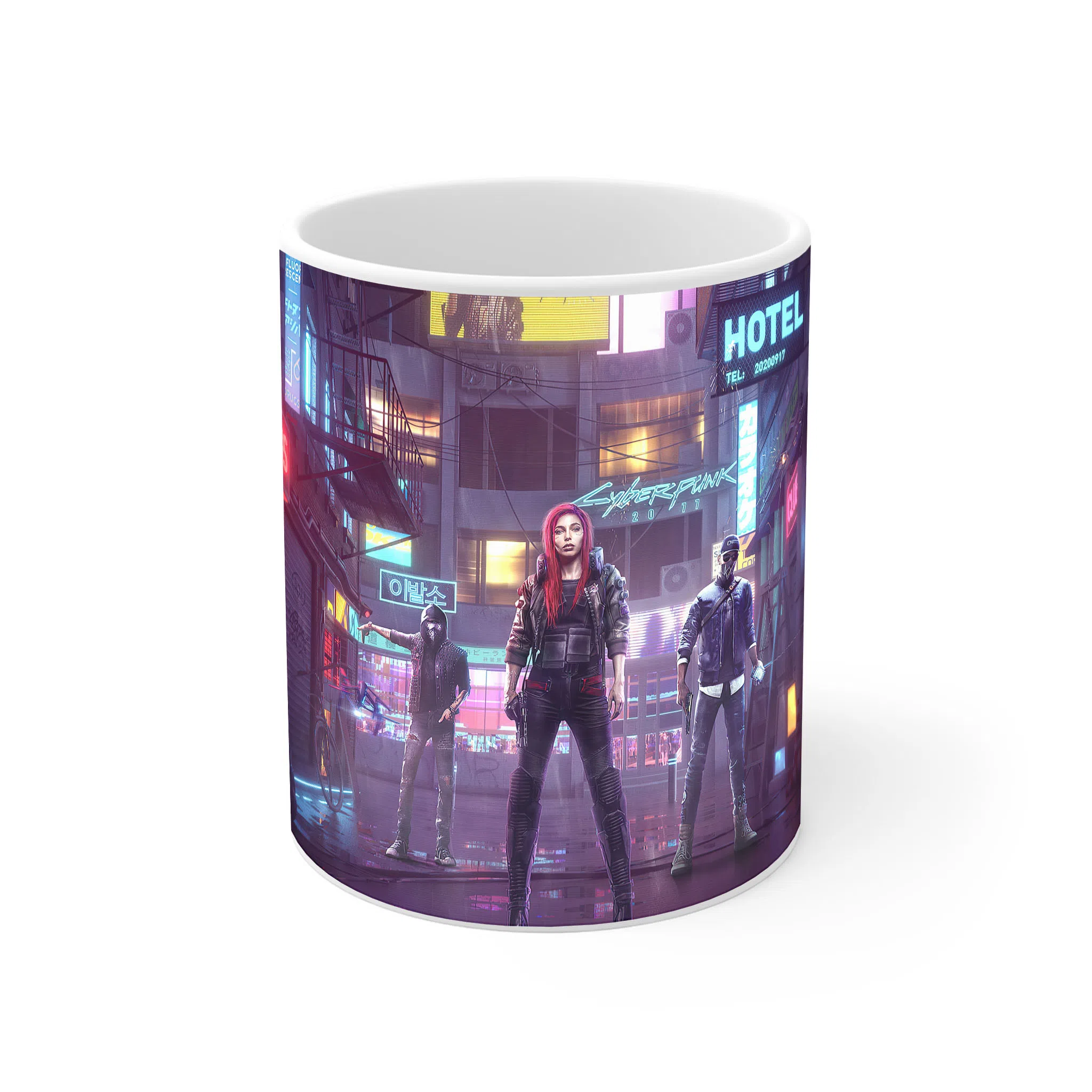ماگ لیمینات طرح بازی سایبرپانک Cyberpunk 2077 Game کد NM6549 — تصویر 3