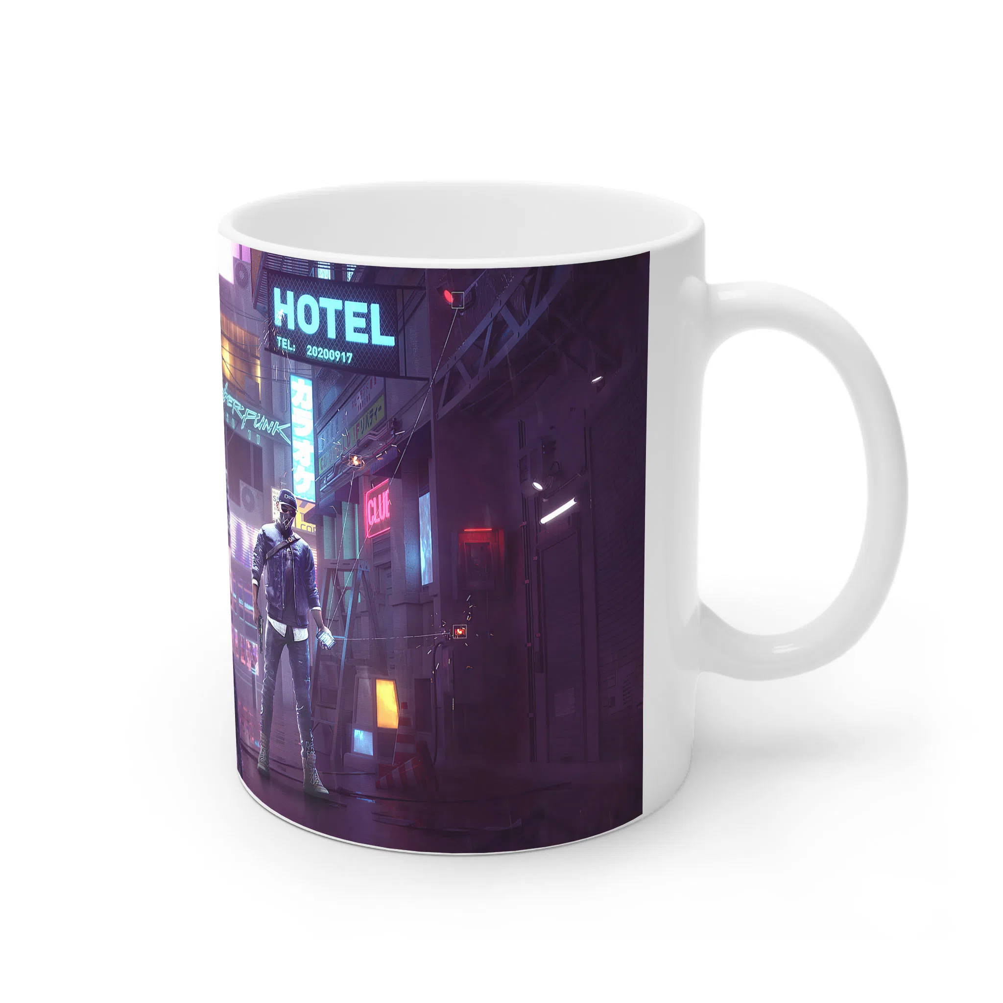 ماگ لیمینات طرح بازی سایبرپانک Cyberpunk 2077 Game کد NM6549 — تصویر 4