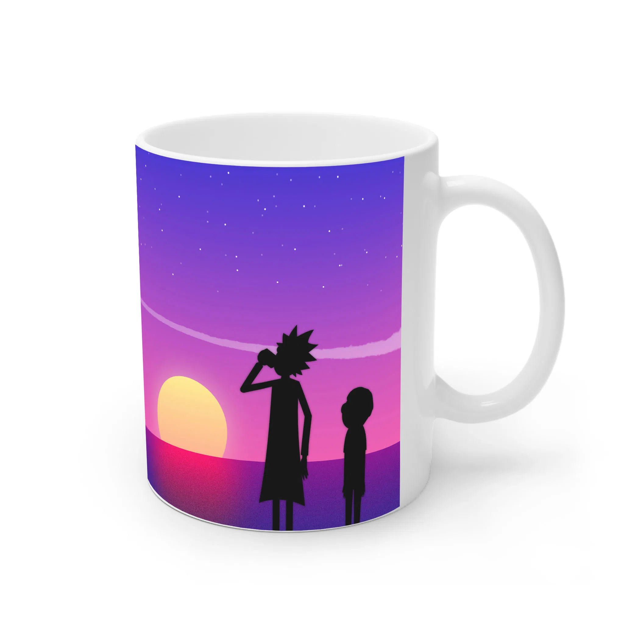 ماگ لیمینات طرح سریال ریک و مورتی Rick and Morty کد NM4927 — تصویر 3
