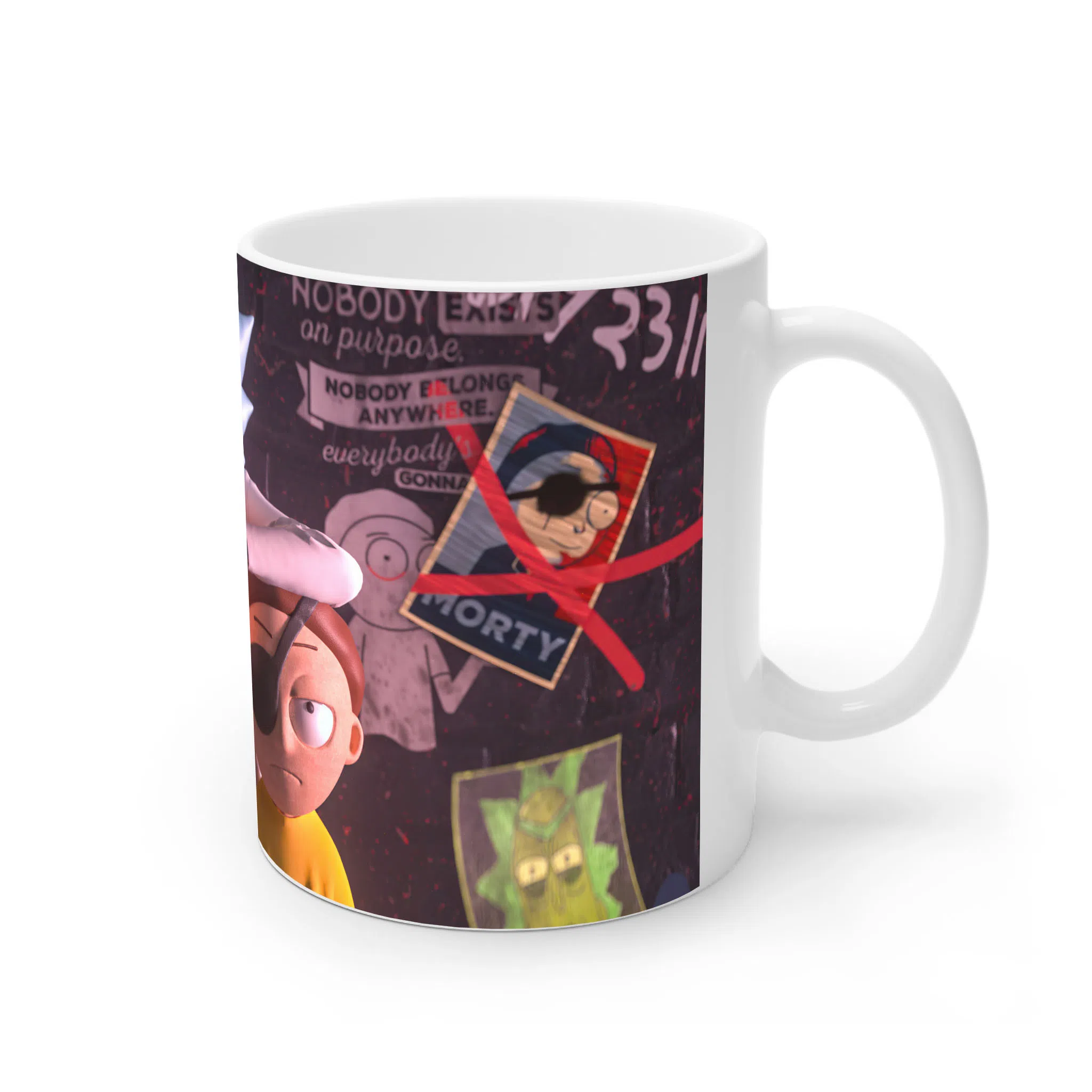 ماگ لیمینات طرح سریال ریک و مورتی Rick and Morty کد NM4919 — تصویر 2