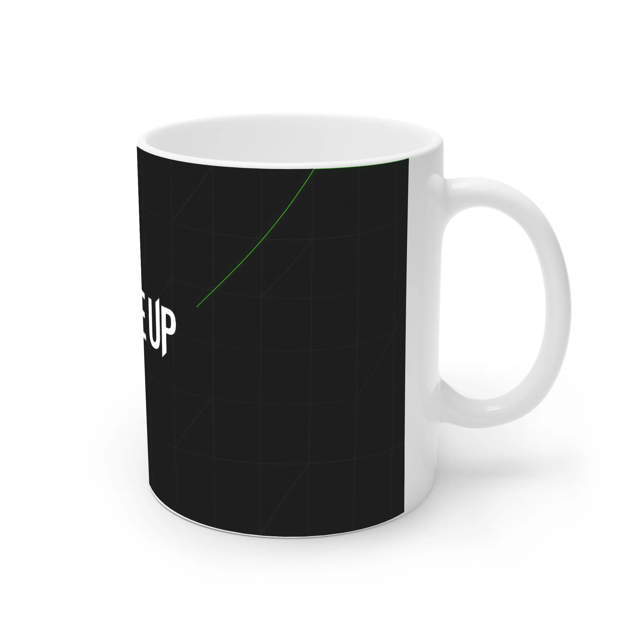 ماگ لیمینات طرح بیدار شو Wake Up کد NM13340 — تصویر 2