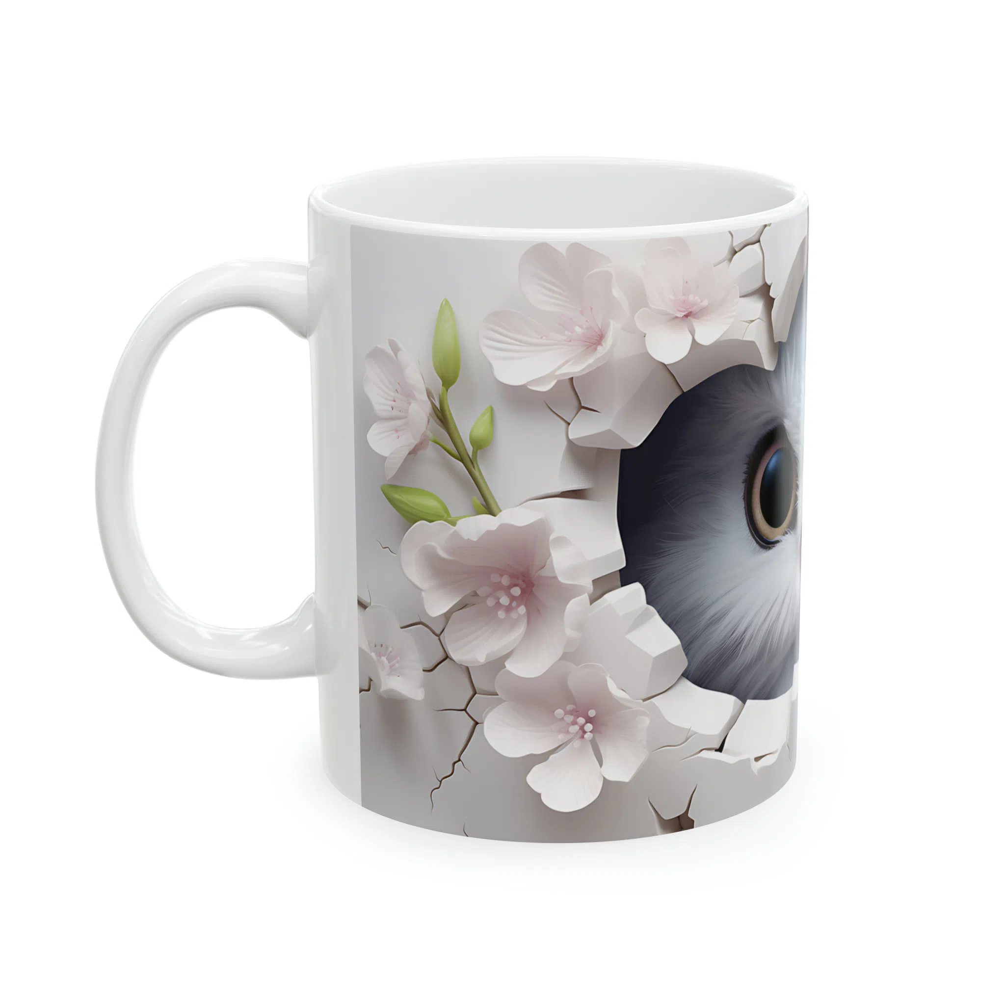 ماگ طرح سه بعدی حیوانات جغد owl مدل NM3201 — تصویر 2