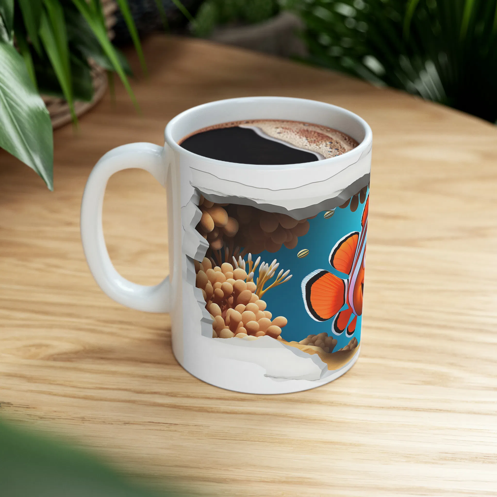 ماگ طرح سه بعدی نمو بامزه در شقایق دریایی مدل NM3041 — تصویر 2