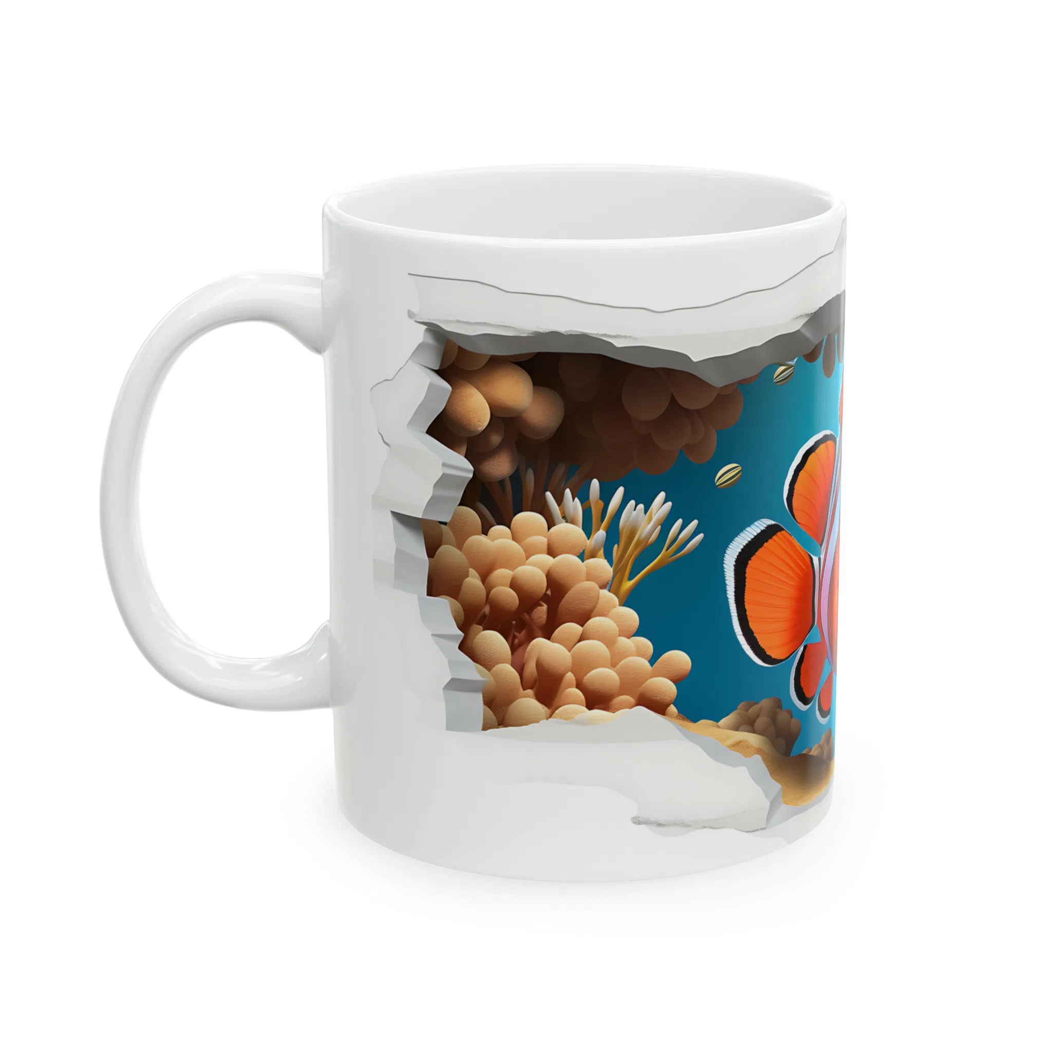 ماگ طرح سه بعدی نمو بامزه در شقایق دریایی مدل NM3041 — تصویر 6
