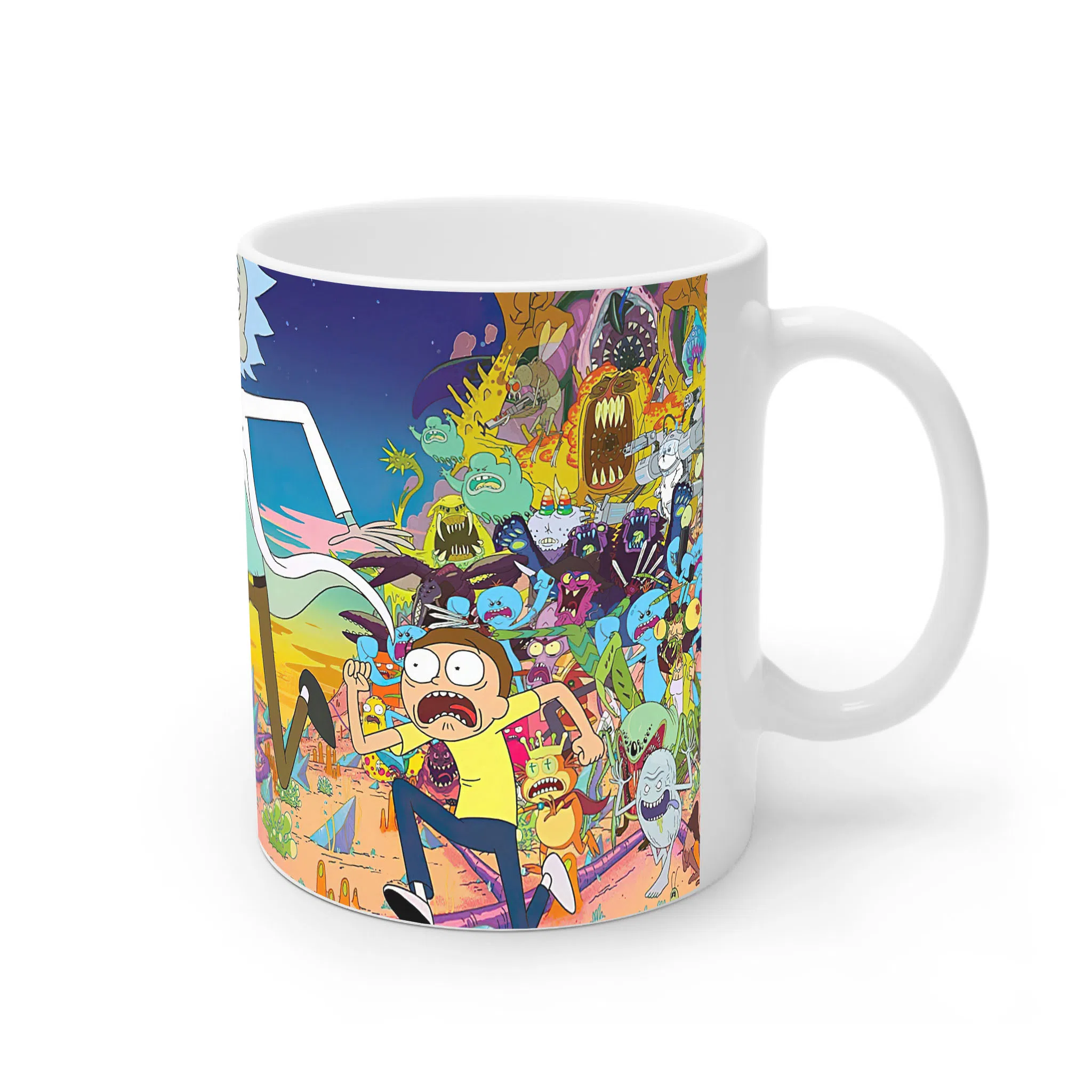 ماگ لیمینات طرح سریال ریک و مورتی Rick and Morty کد NM4896 — تصویر 2