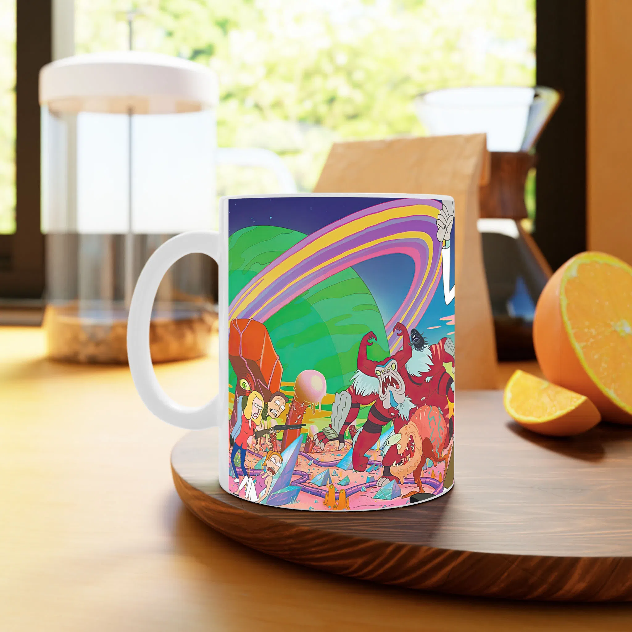 ماگ لیمینات طرح سریال ریک و مورتی Rick and Morty کد NM4896 — تصویر 4