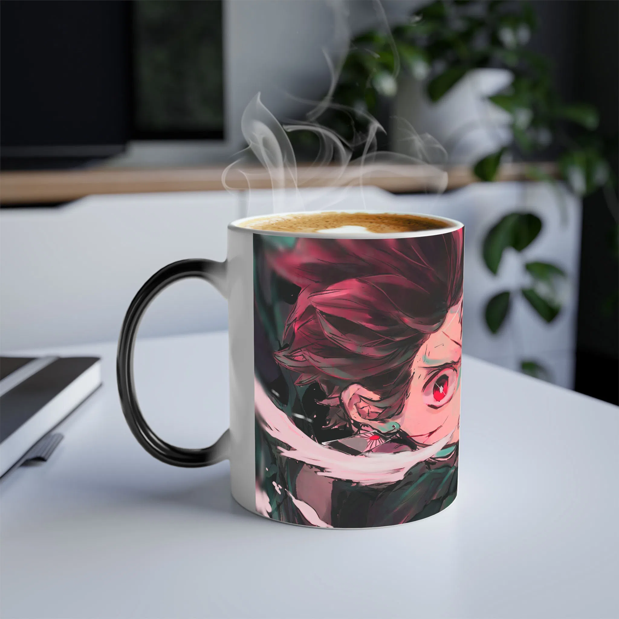 ماگ حرارتی لیمینات طرح انیمه شیطان کش تانجیرو Tanjiro Kimetsu no Yaiba Demon Slayer کد NM0674 — تصویر 3