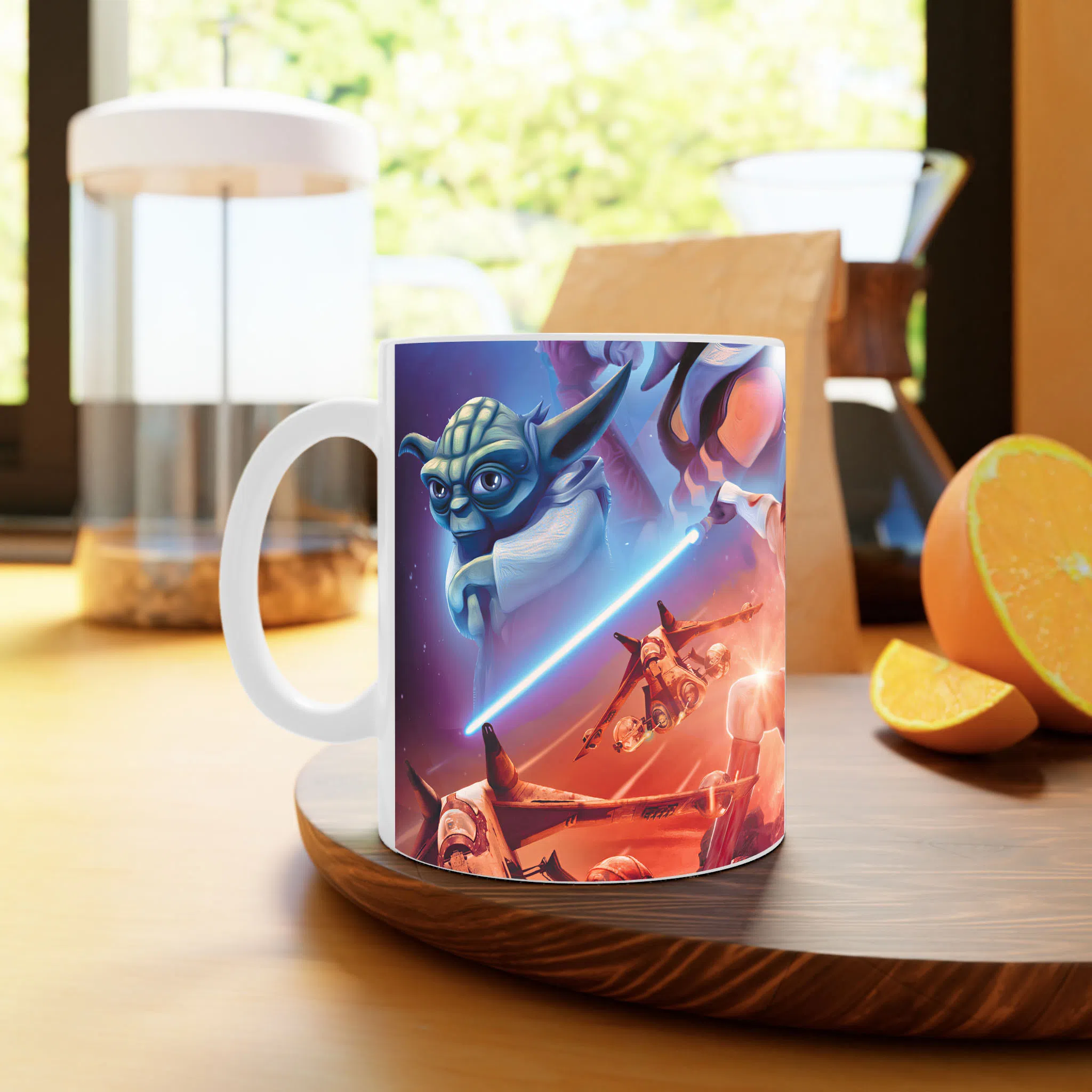 ماگ لیمینات طرح سریال جنگ های ستاره ای Star Wars کد NM5092 — تصویر 2