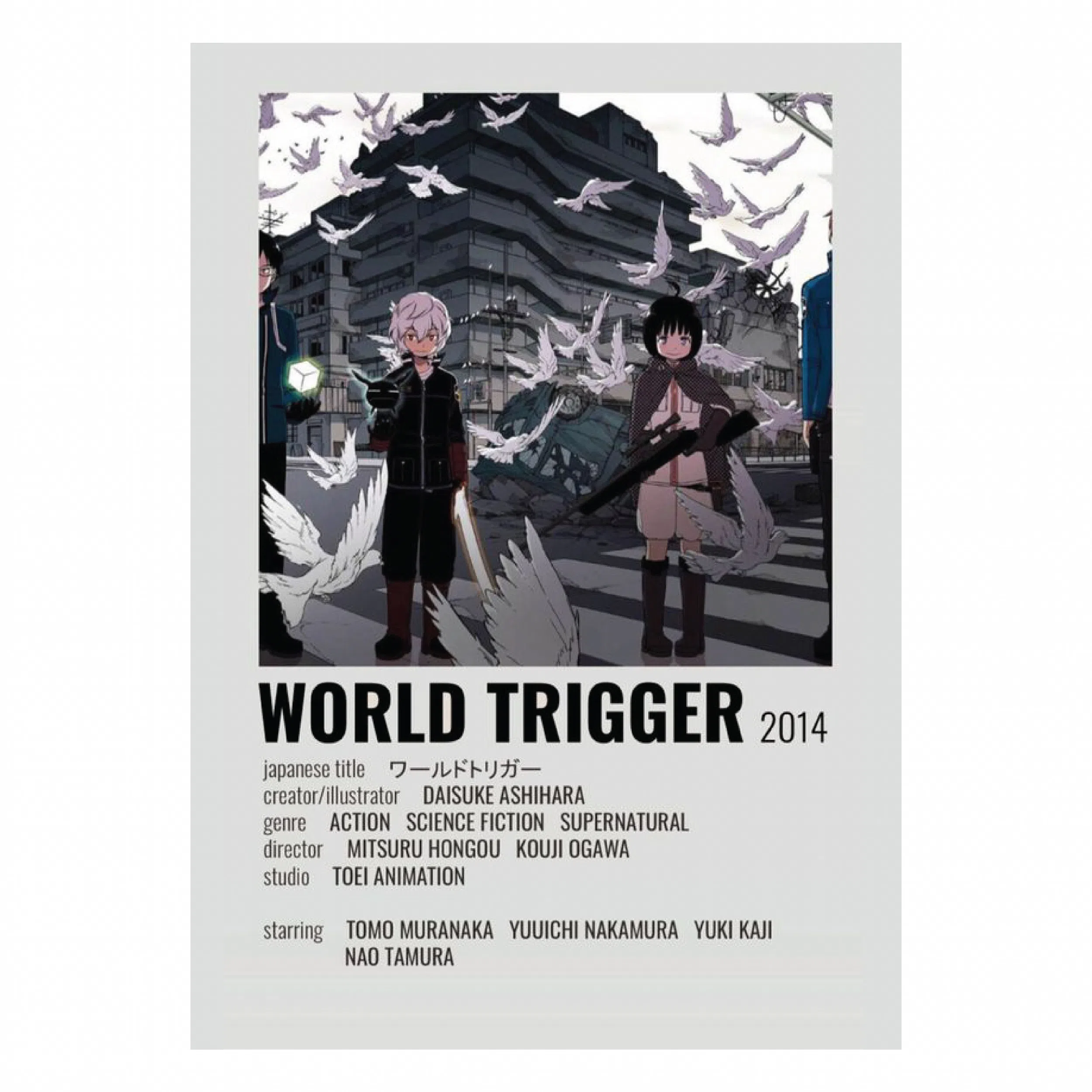 تابلو شاسی لیمینات طرح انیمه ماشه جهان World Trigger مدل NV1112