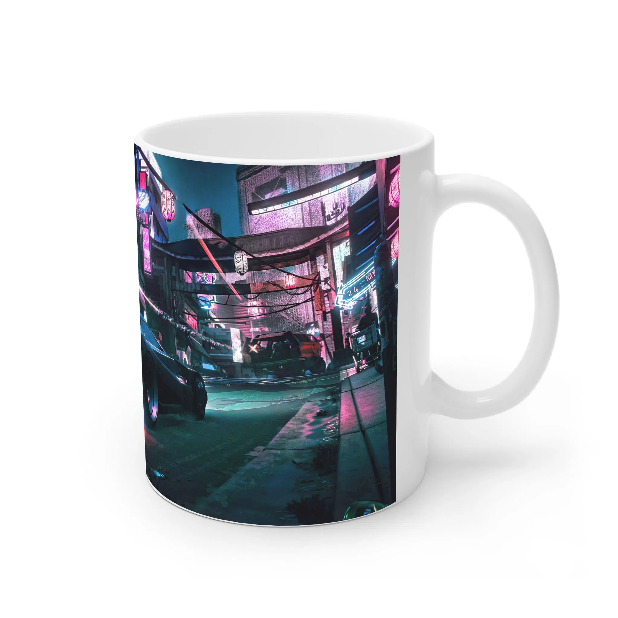 ماگ لیمینات طرح بازی سایبرپانک Cyberpunk 2077 Game کد NM6742 — تصویر 4