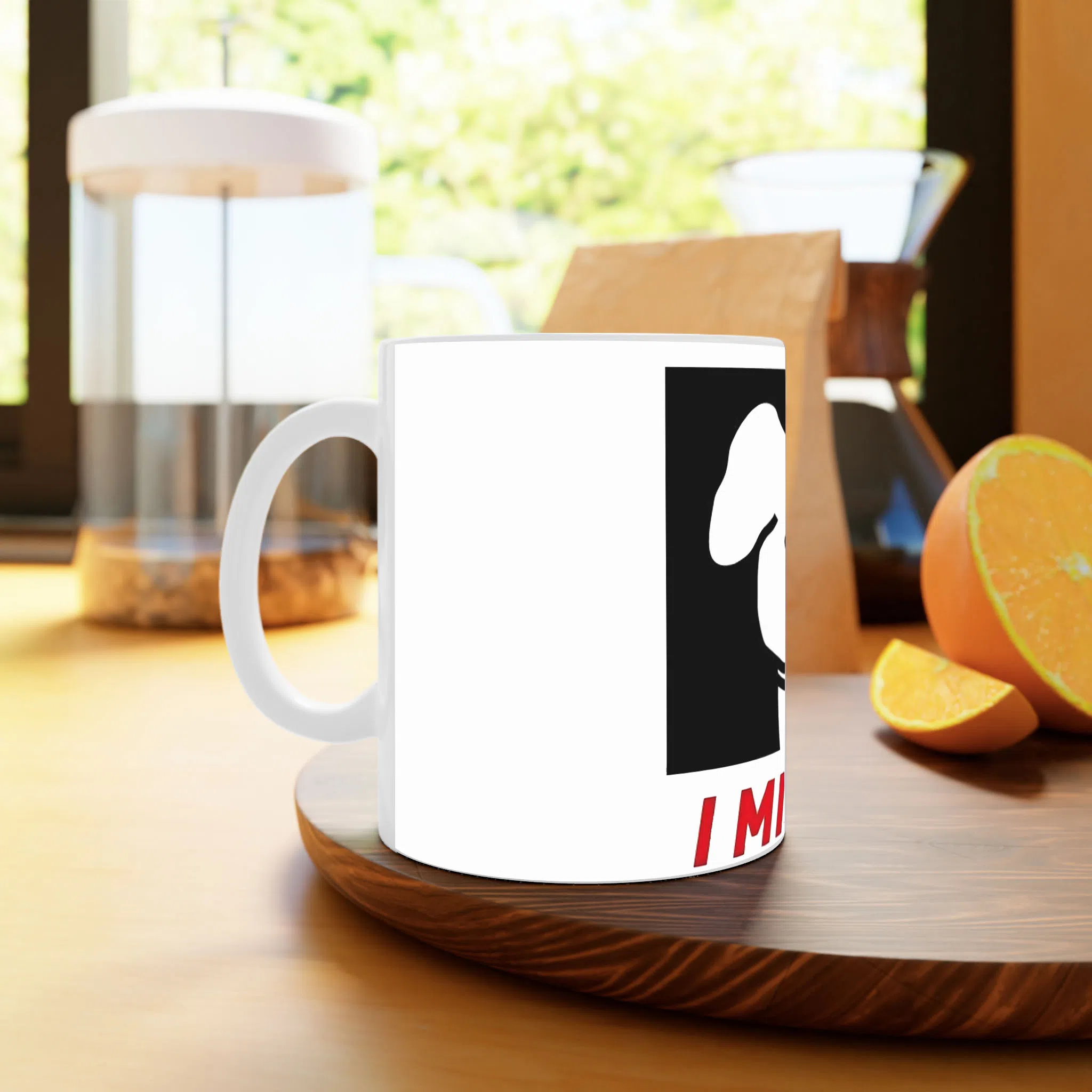 ماگ لیمینات طرح سگ دلتنگ کد NM13953 — تصویر 3