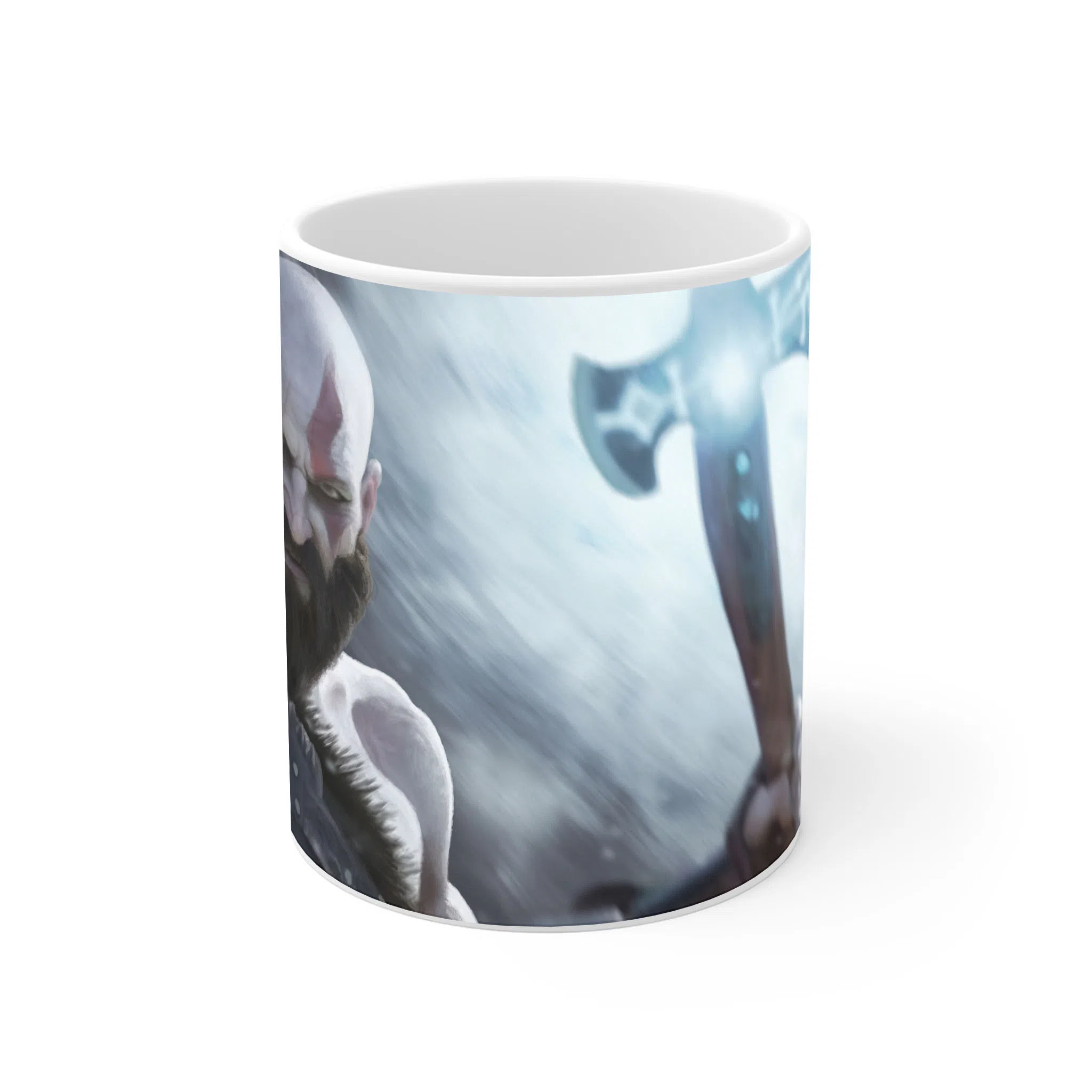 ماگ لیمینات طرح بازی خدای جنگ گاد آف وار God of War Kratos Game کد NM7810 — تصویر 2