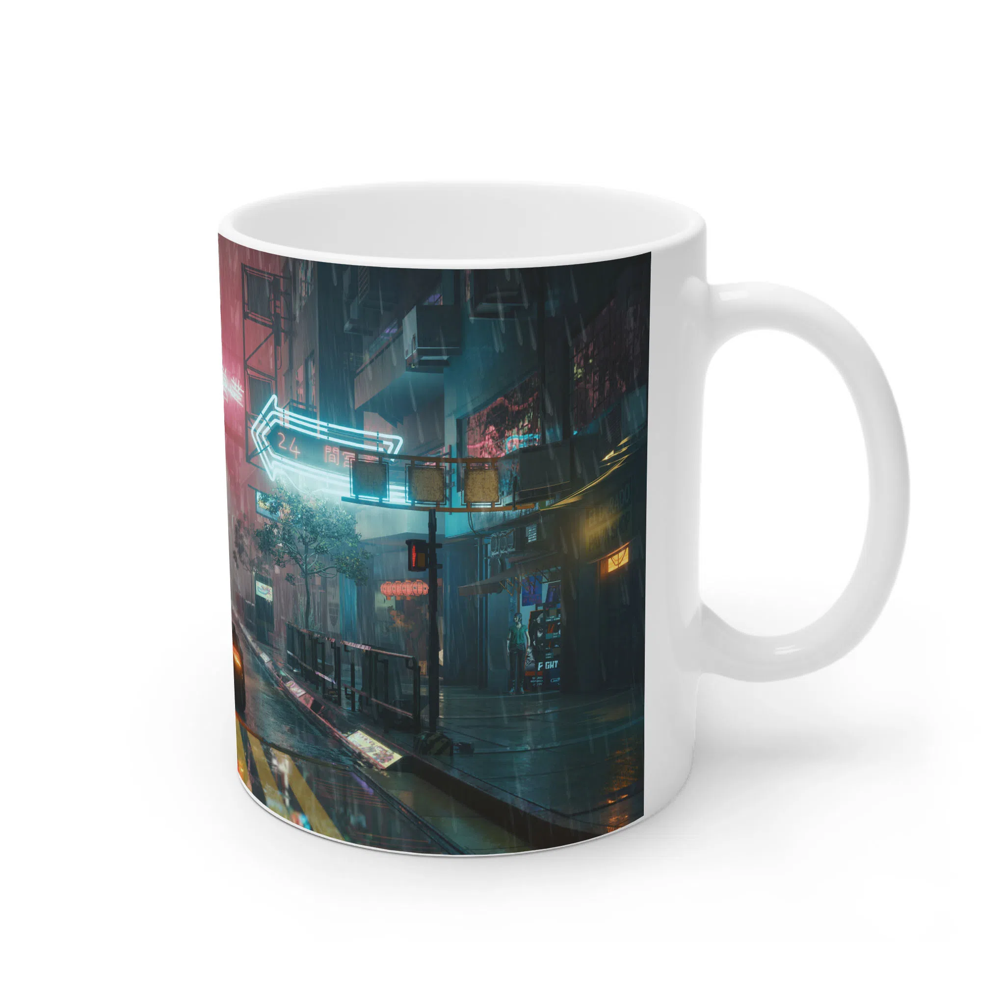 ماگ لیمینات طرح بازی سایبرپانک Cyberpunk 2077 Game کد NM6517 — تصویر 4