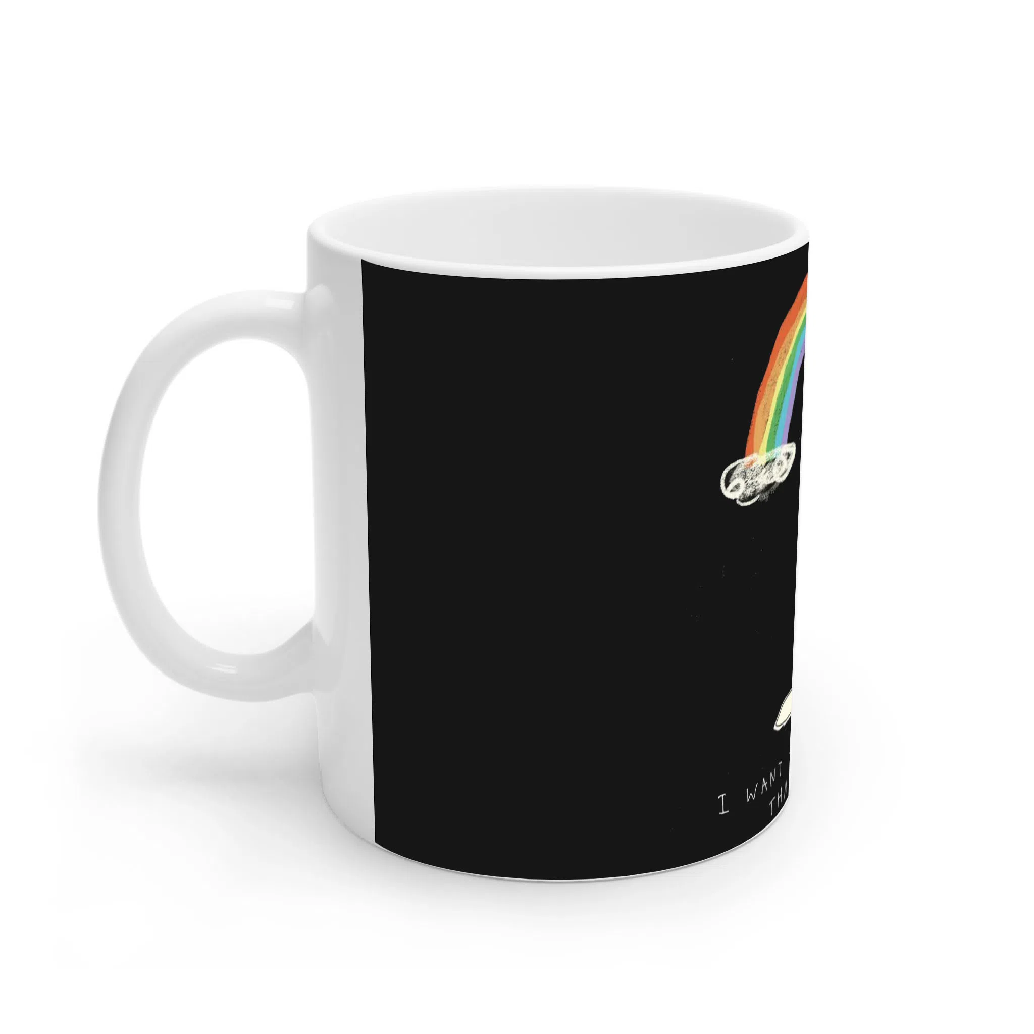 ماگ لیمینات طرح خرگوش رنگین کمانی کد NM15028 — تصویر 3