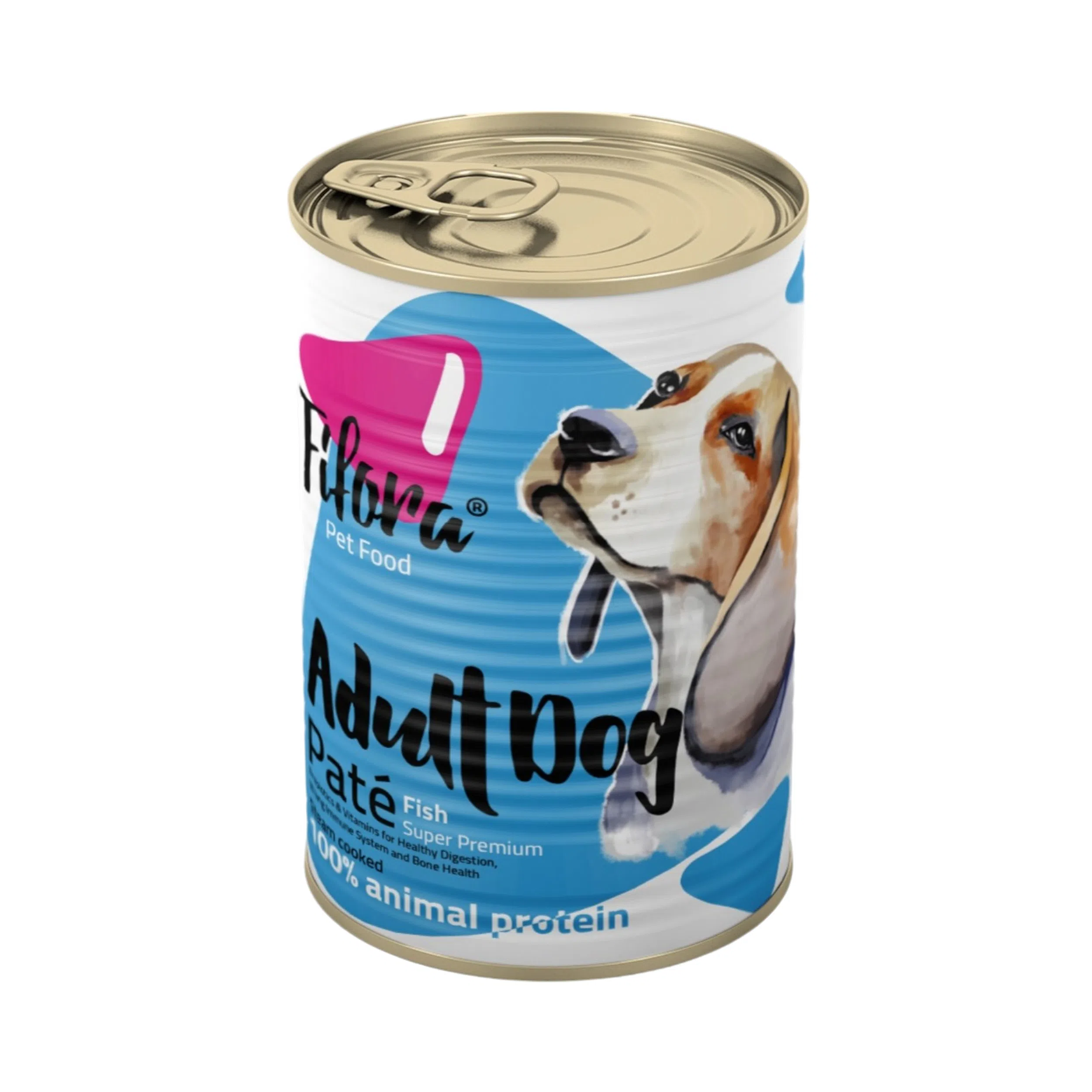 کنسرو غذای سگ نژاد متوسط فیفورا سوپر پریمیوم مدل Adult Dog Medium Breed Fish Pate طعم ماهی وزن 400 گرم