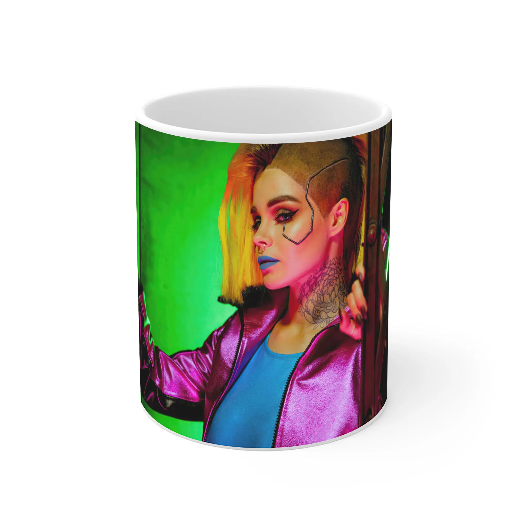 ماگ لیمینات طرح بازی سایبرپانک Cyberpunk 2077 Game کد NM6682 — تصویر 3