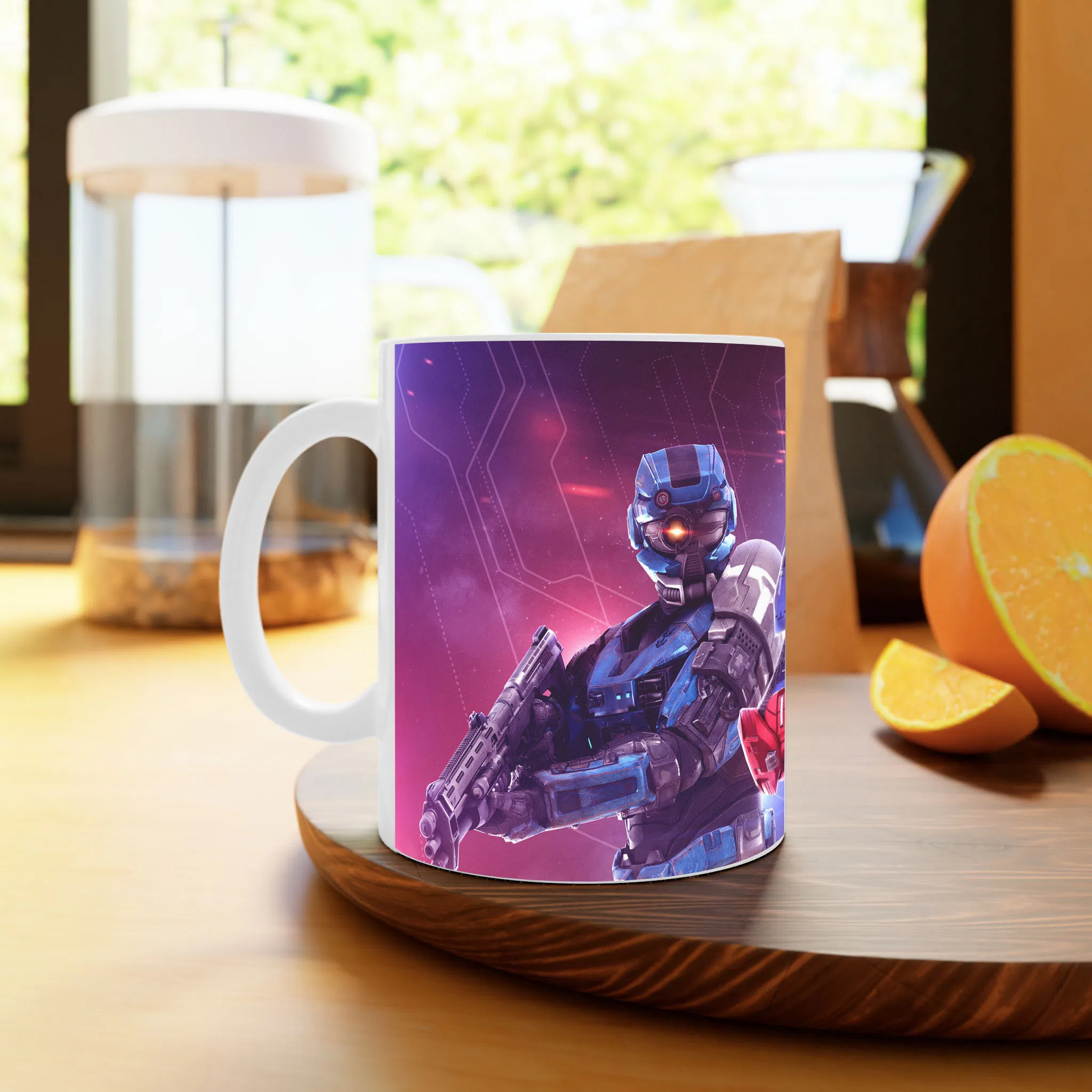 ماگ لیمینات طرح بازی Halo Game کد NM8031 — تصویر 3