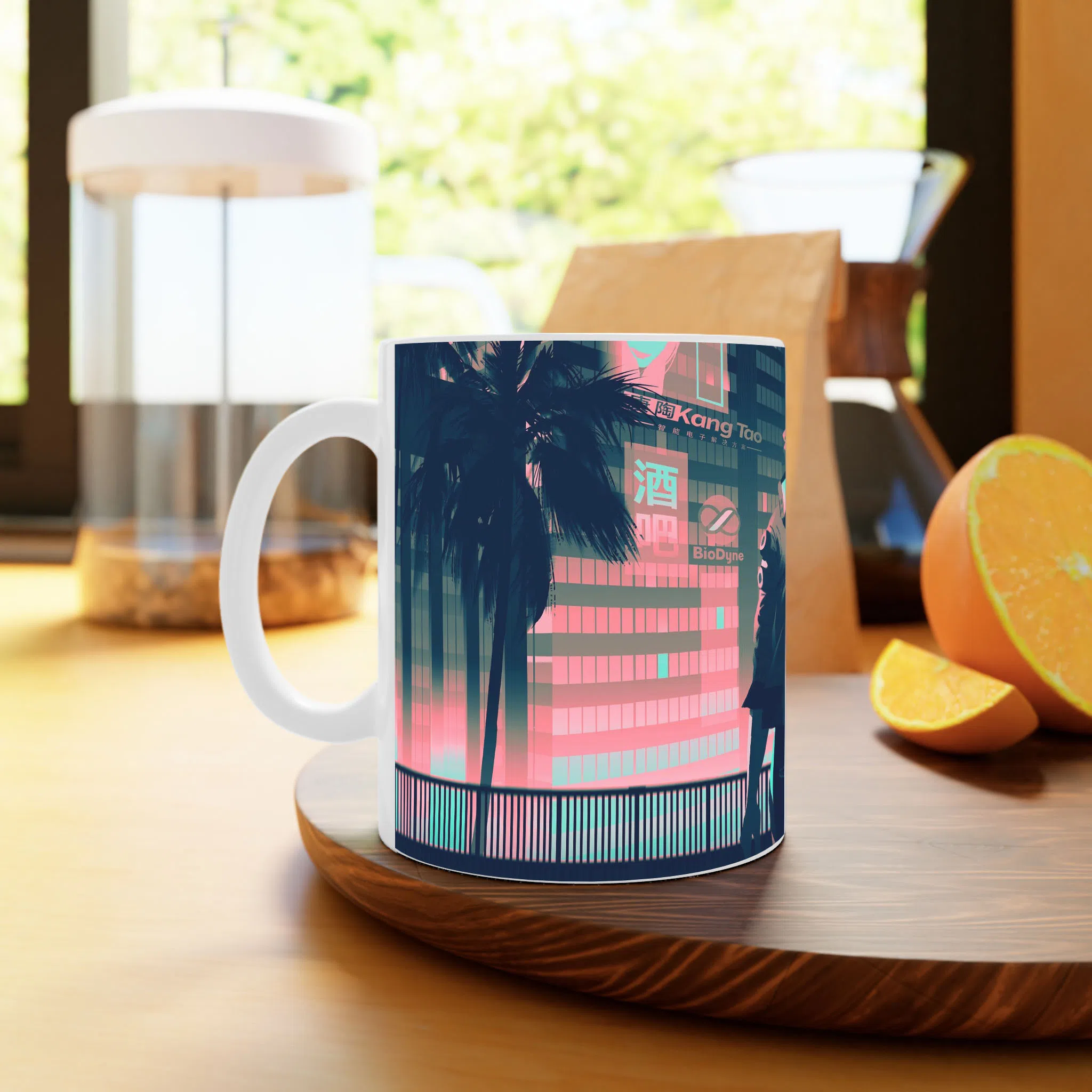 ماگ لیمینات طرح بازی سایبرپانک Cyberpunk 2077 Game کد NM6602 — تصویر 3