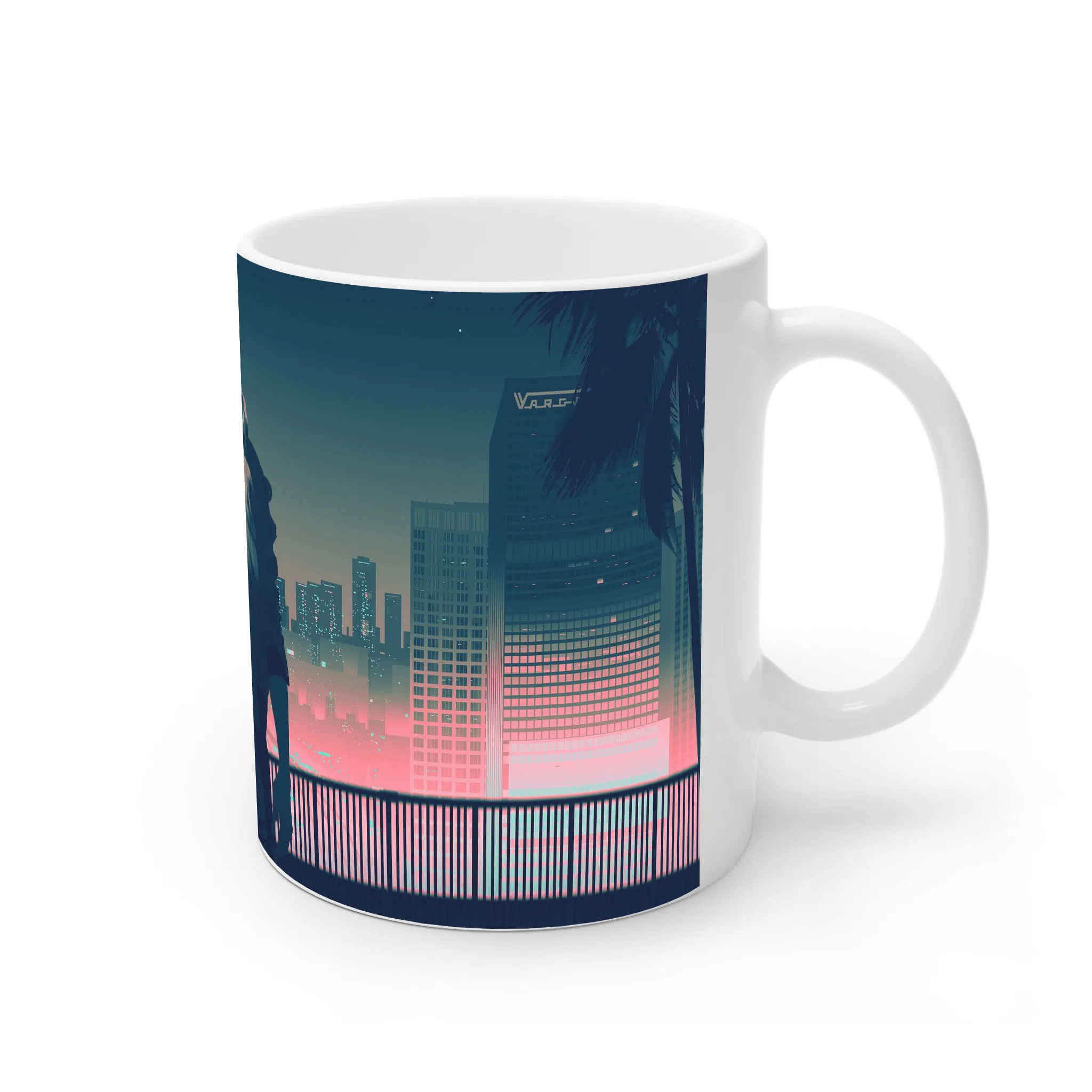 ماگ لیمینات طرح بازی سایبرپانک Cyberpunk 2077 Game کد NM6602 — تصویر 4