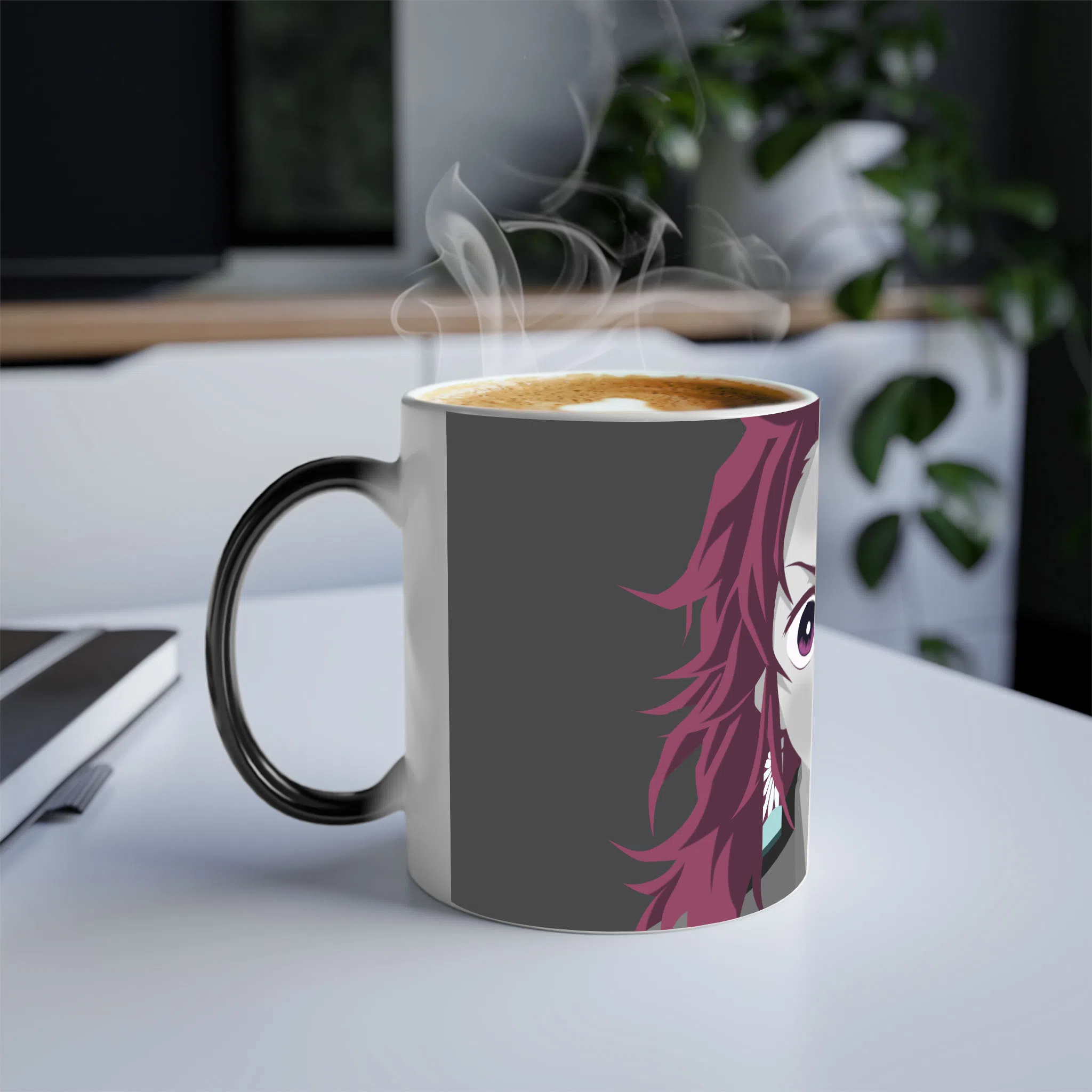 ماگ حرارتی لیمینات طرح انیمه شیطان کش تانجیرو Tanjiro Kimetsu no Yaiba Demon Slayer کد NM0681 — تصویر 4