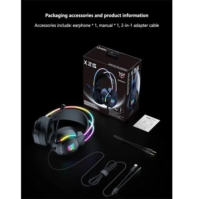 هدست گیمینگ اونیکوما مدل X26 — تصویر 4