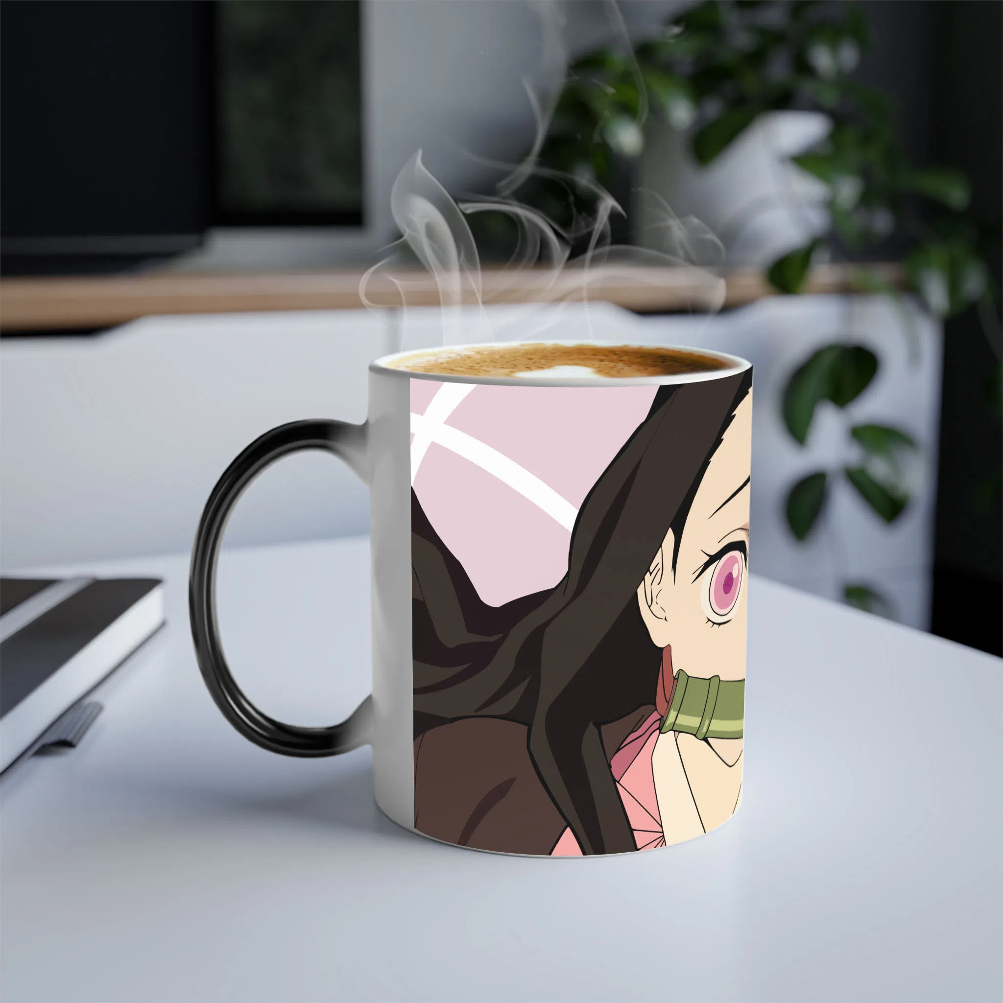 ماگ حرارتی لیمینات طرح انیمه شیطان کش نزوکو - Nezuko - Kimetsu no Yaiba - Demon Slayer کد NM0653 — تصویر 3