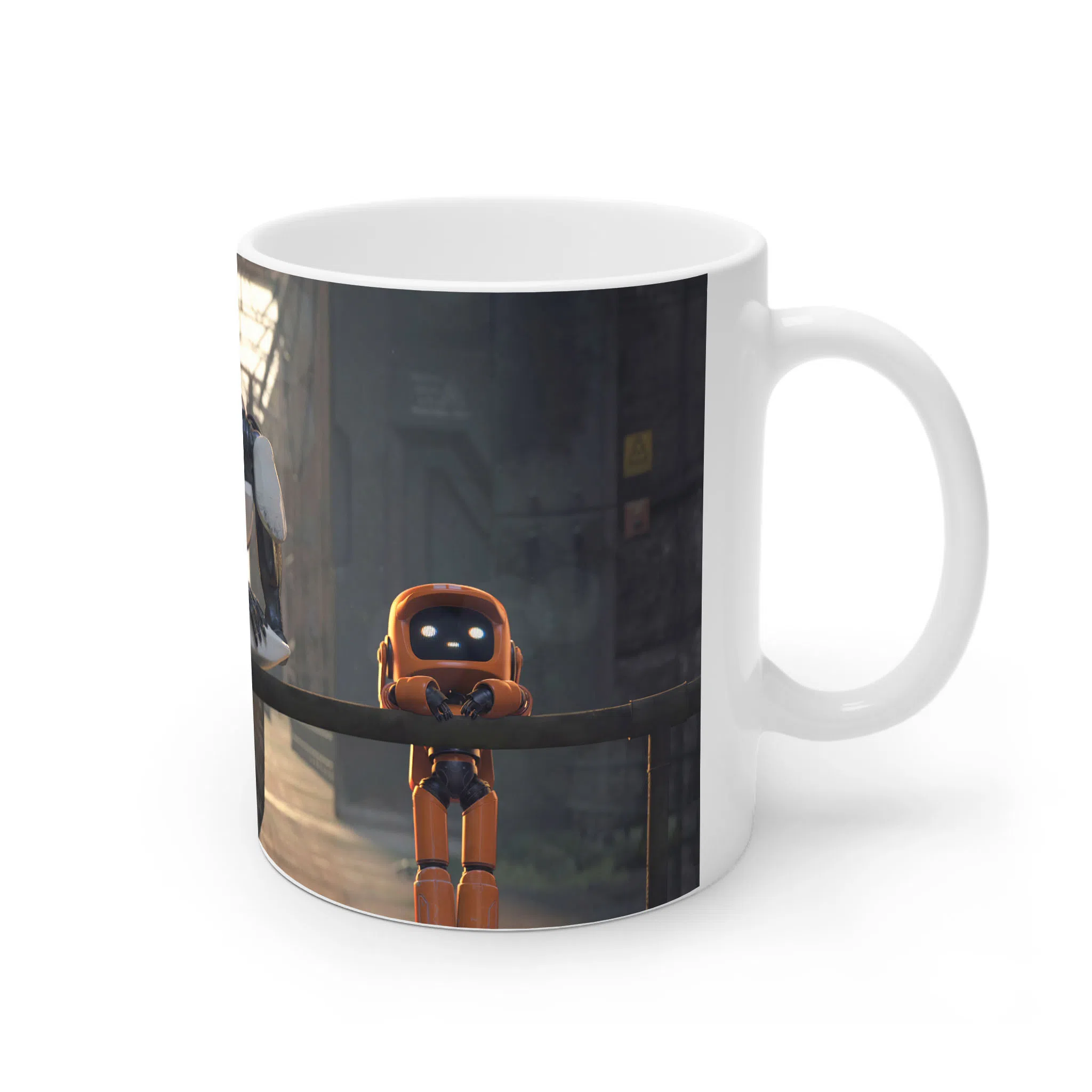ماگ لیمینات طرح سریال Love Death and Robots کد NM4601 — تصویر 3