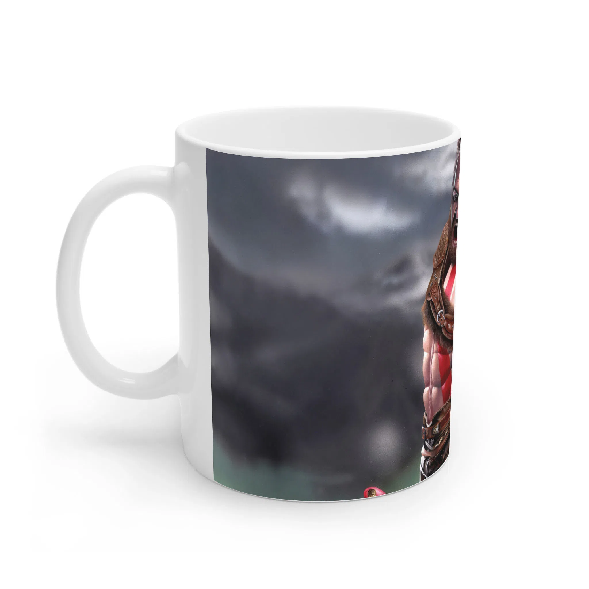 ماگ لیمینات طرح بازی خدای جنگ گاد آف وار God of War Kratos Game کد NM7838 — تصویر 2