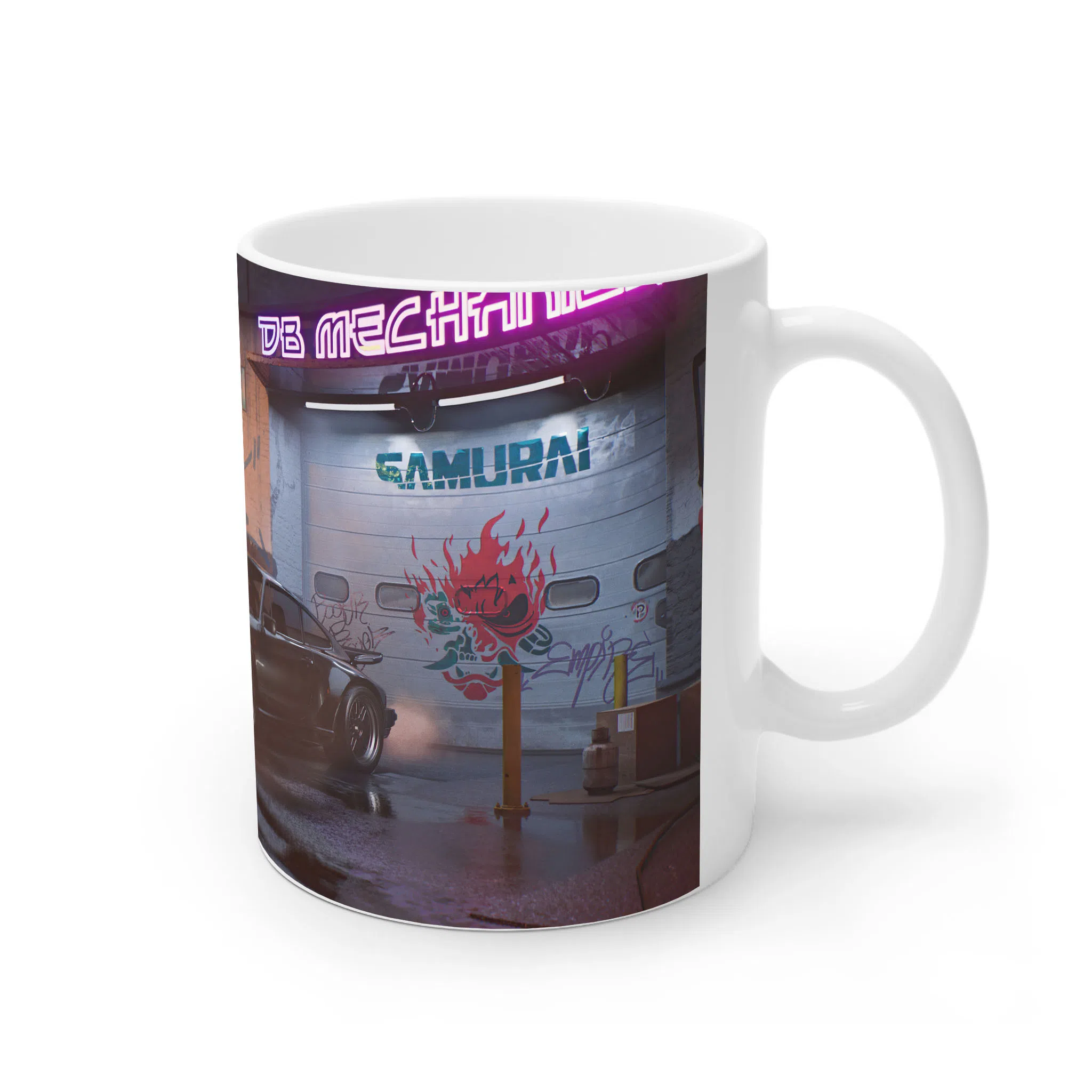 ماگ لیمینات طرح بازی سایبرپانک Cyberpunk 2077 Game کد NM6697 — تصویر 3